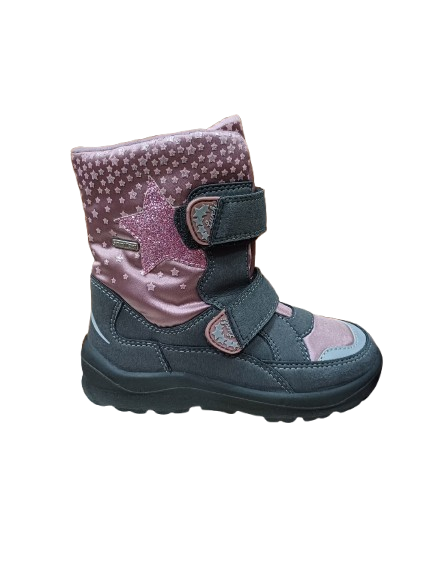 Lurchi Girls Boots 33-31050 KAILYN-TEX-S Pu Textile Teddy-Futter Grey Pink