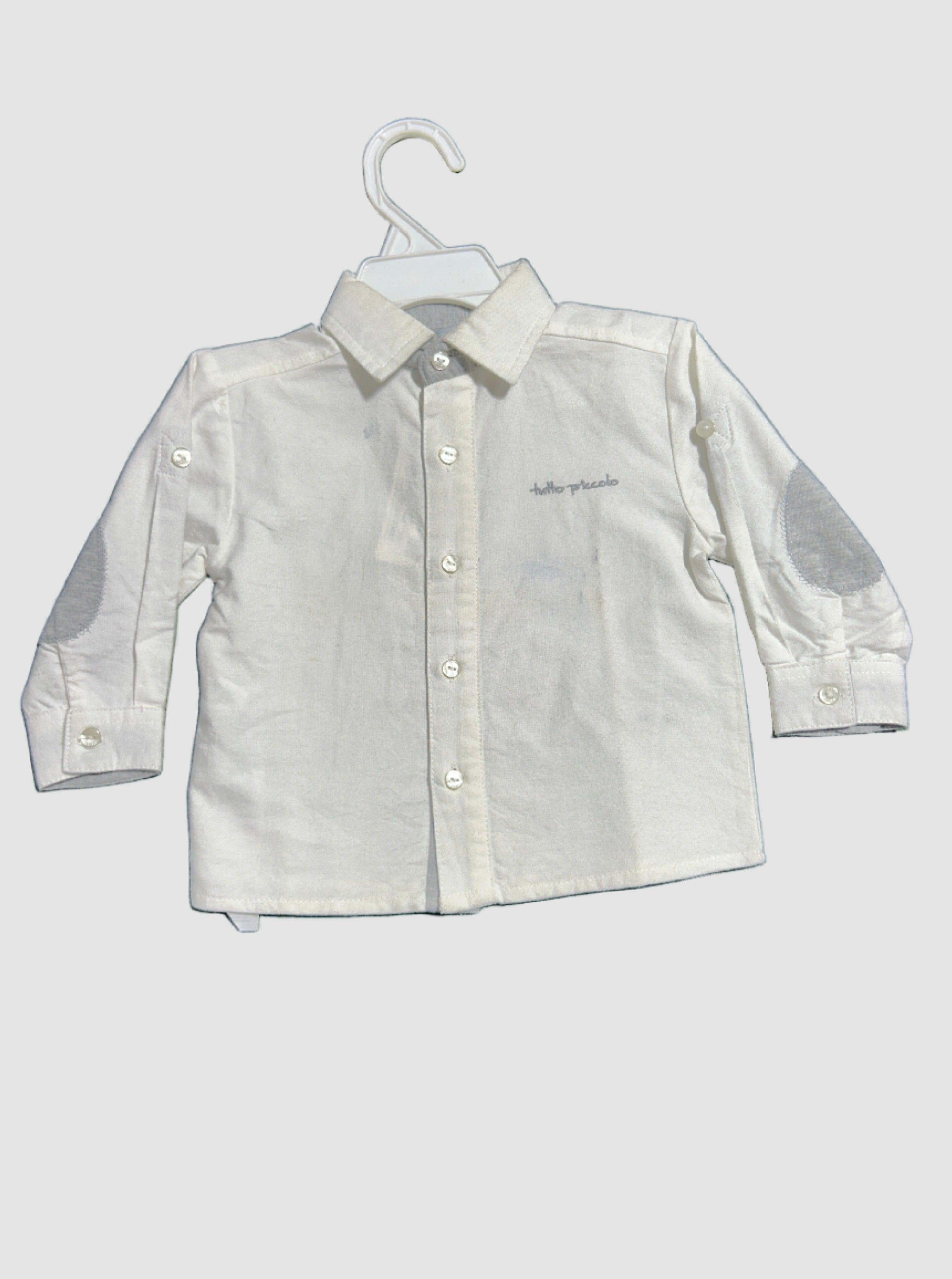 TUTTO PICCOLO KIDS SHIRT CAMICIA WHITE 9M