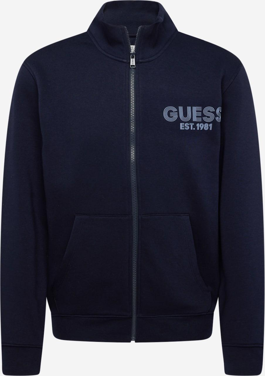 Veste zippée Guess Tape Z2YQ12K6ZS1 Bleu marine