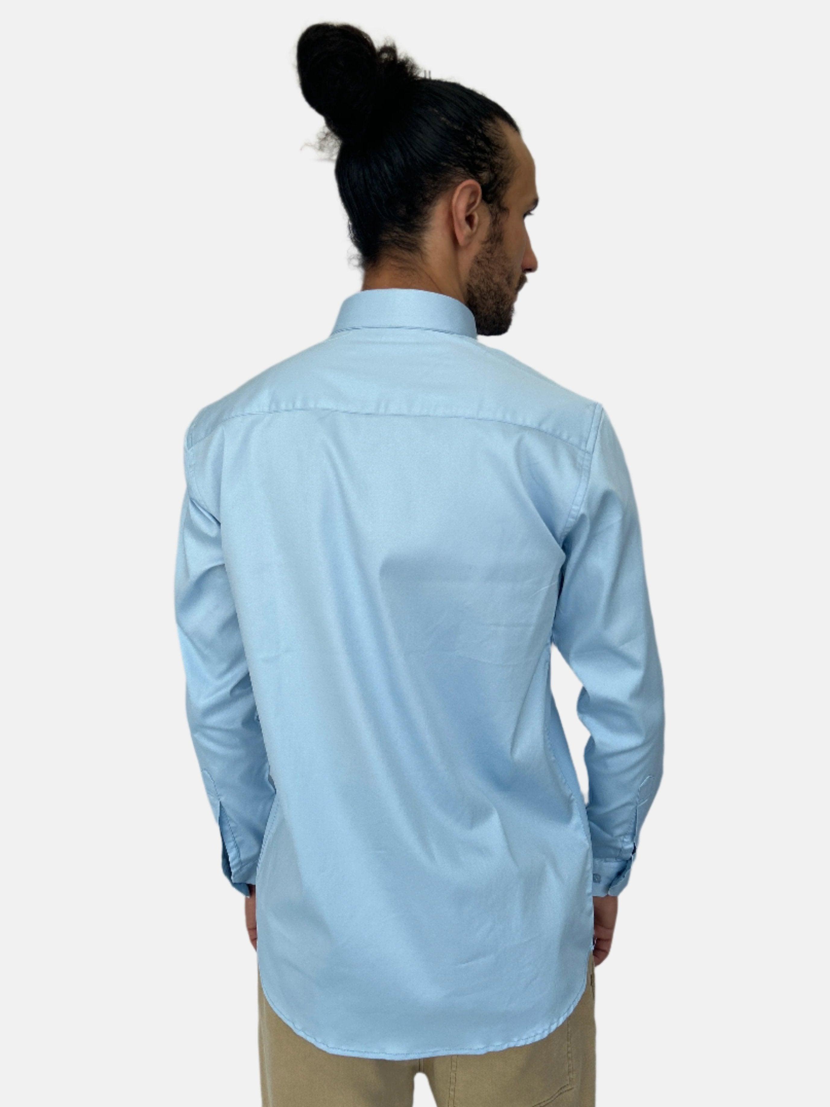 Chemise slim bleue Armani Exchange pour homme