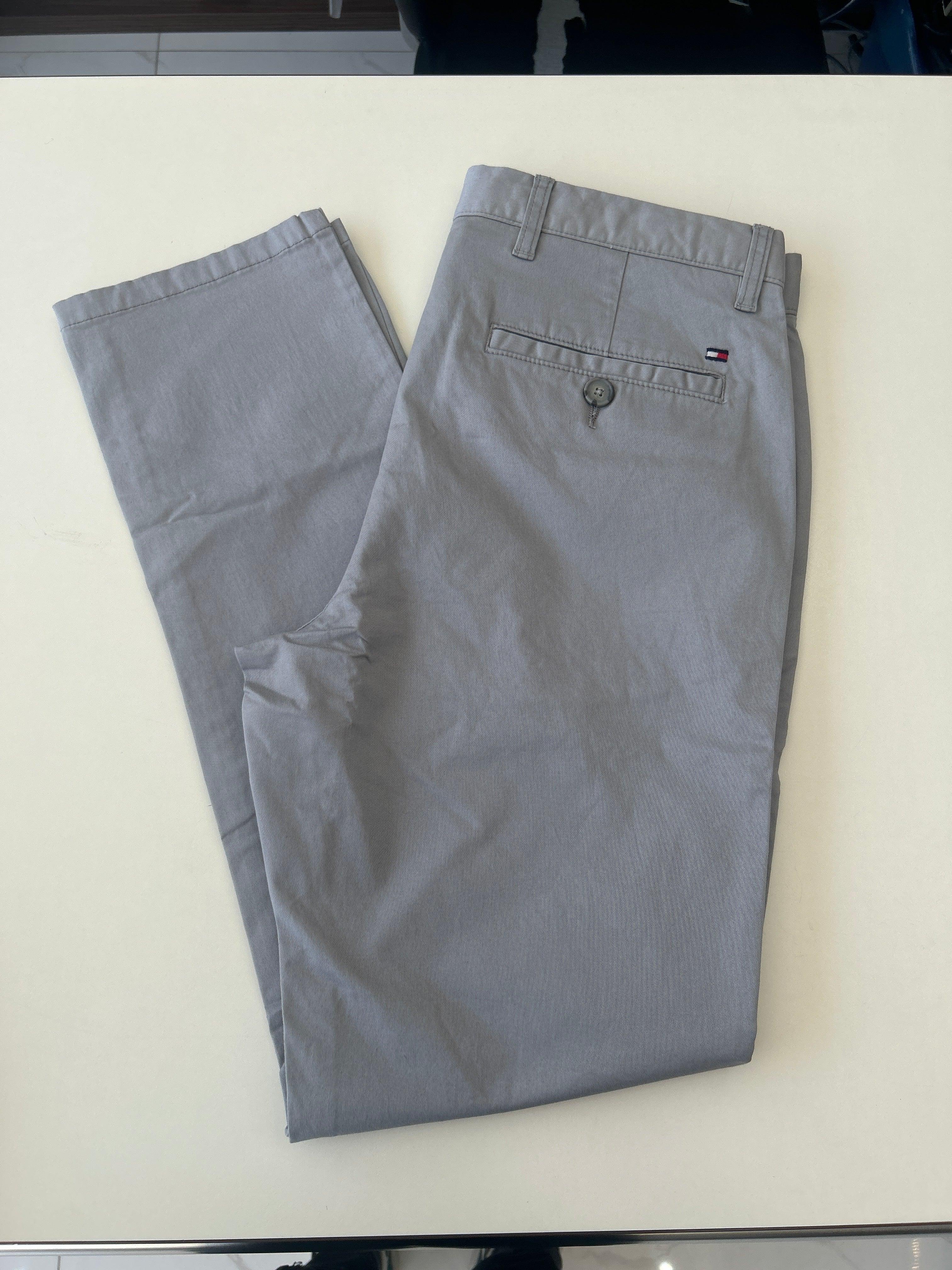 Pantalon chino gris Tommy Hilfiger pour homme