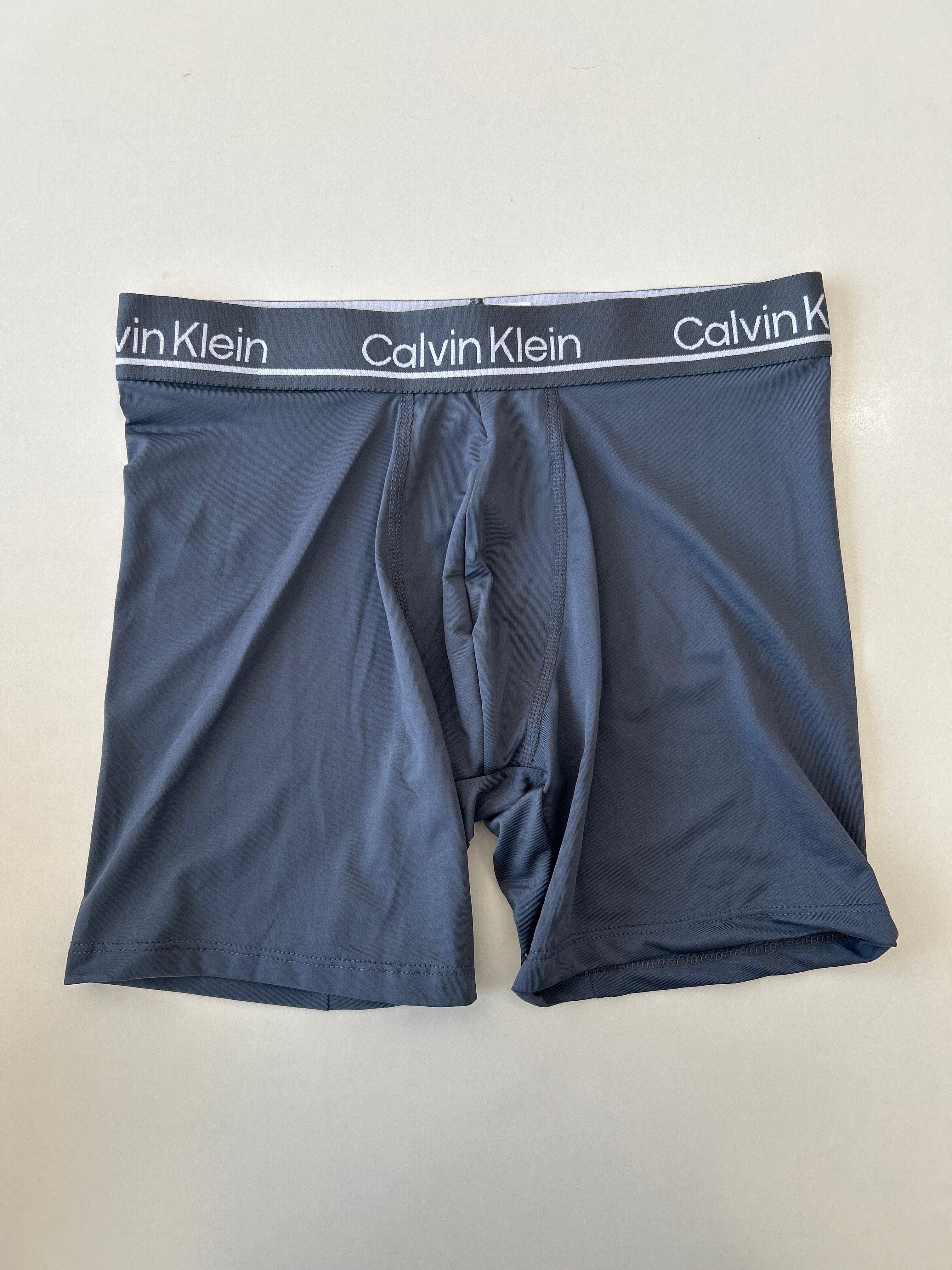 Caleçon boxeur extensible Calvin Klein pour homme, gris foncé, 8 pièces, 1 pièce