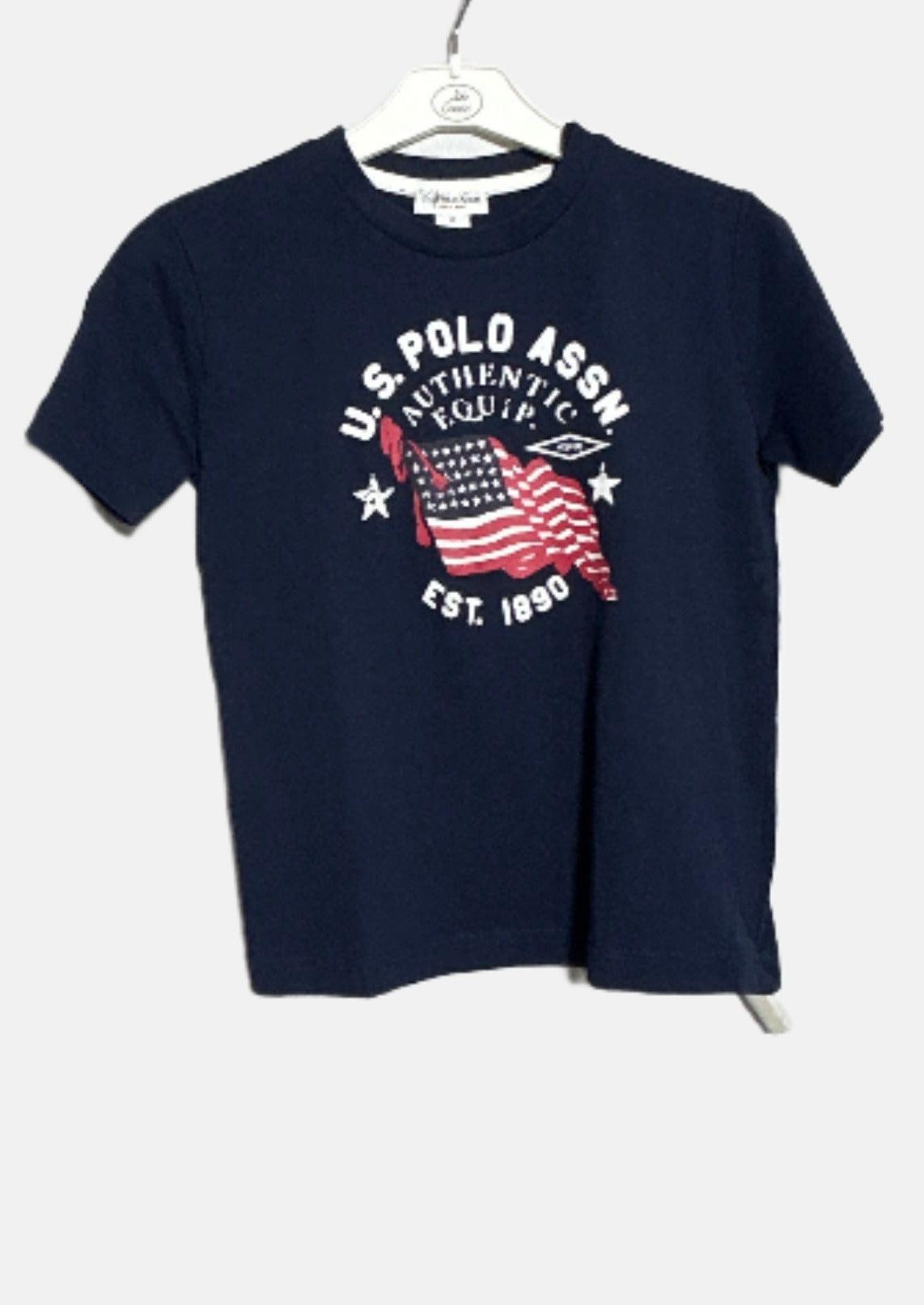 U.S. POLO ASSN BOYS SS T-SHIRT NAVY-6