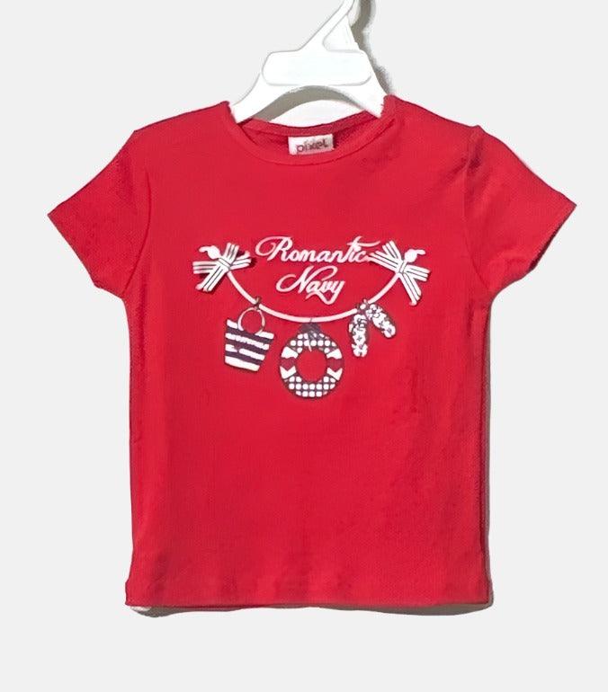 T-SHIRT FILLE PIXEL MC120320