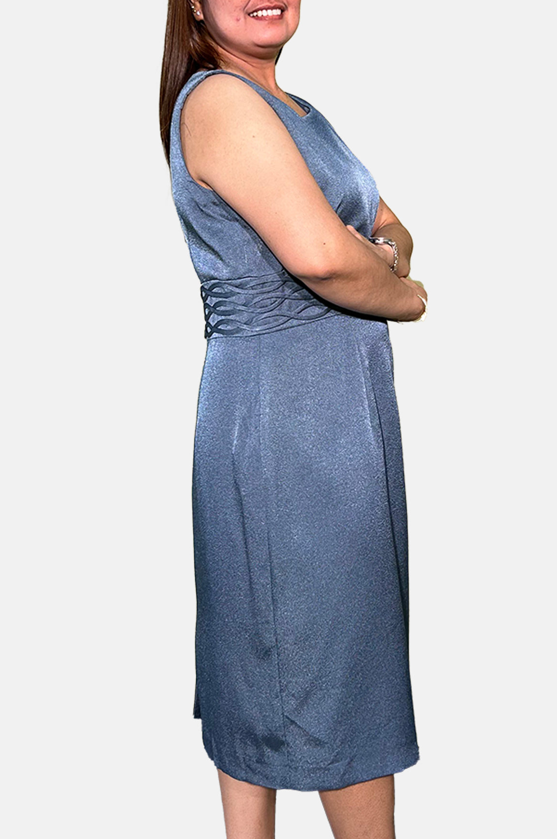 14 Grey Kasper Women Sleeveless Dress 54974557