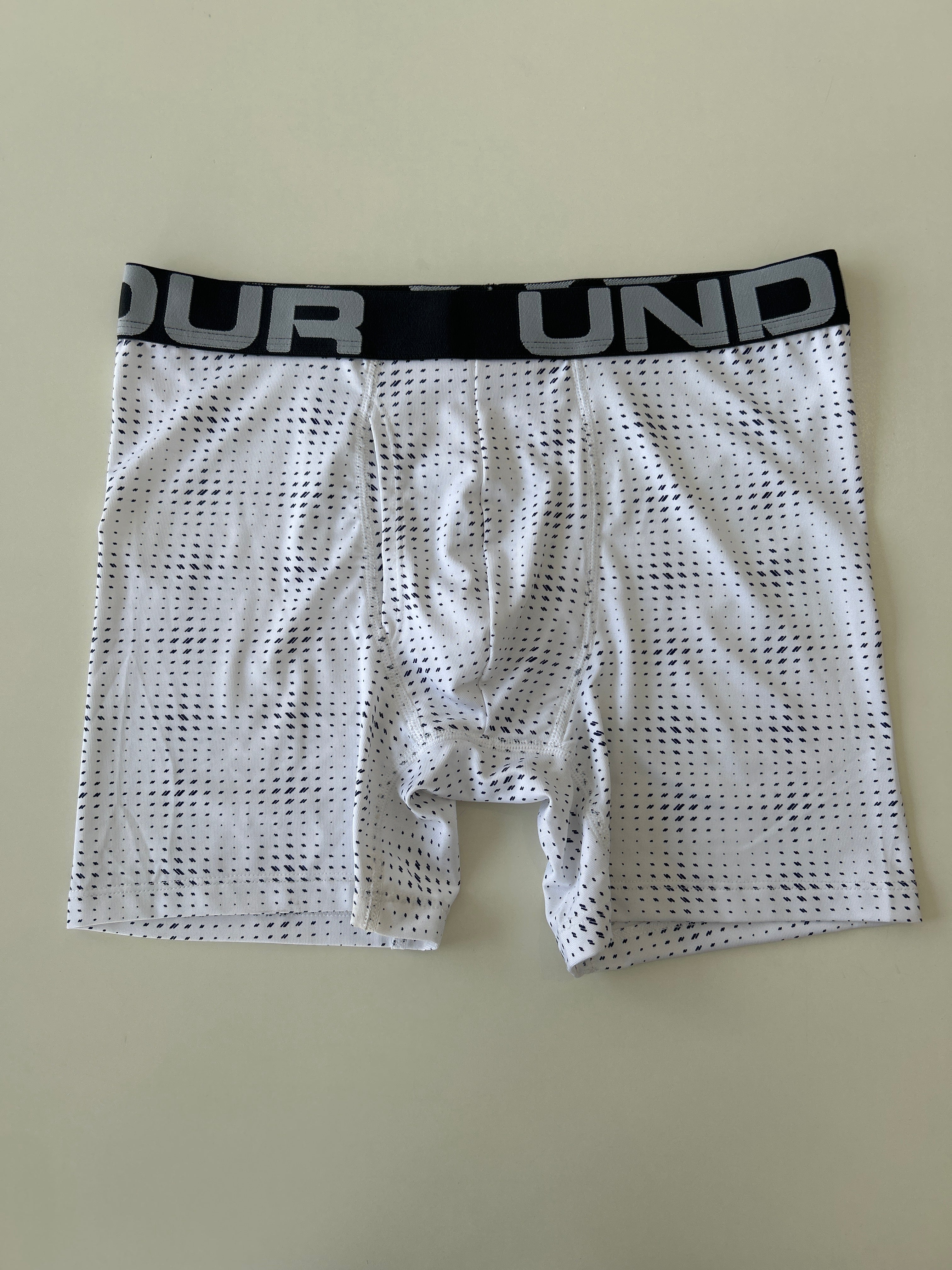 White 4 Under Armour Men Stretch Boxer Brief 1327415