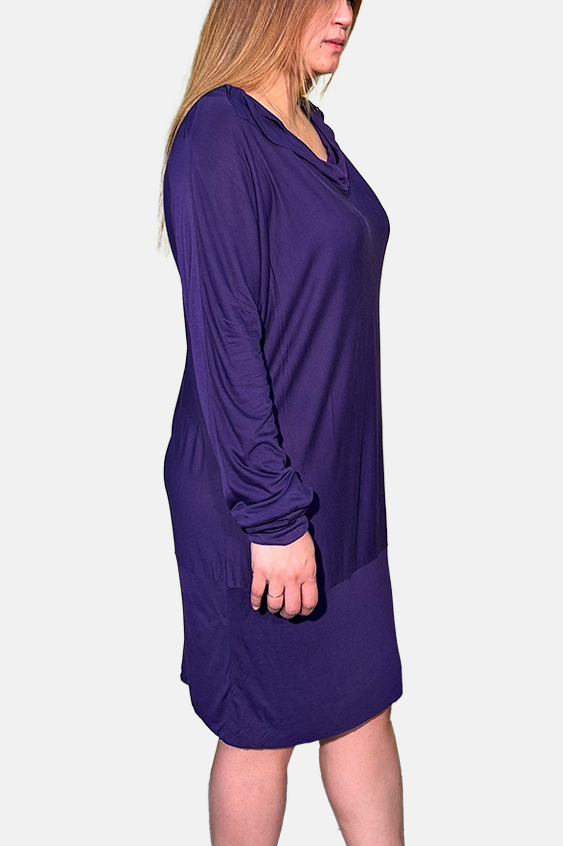 INC Women Long Sleeve Dress Dark Purple