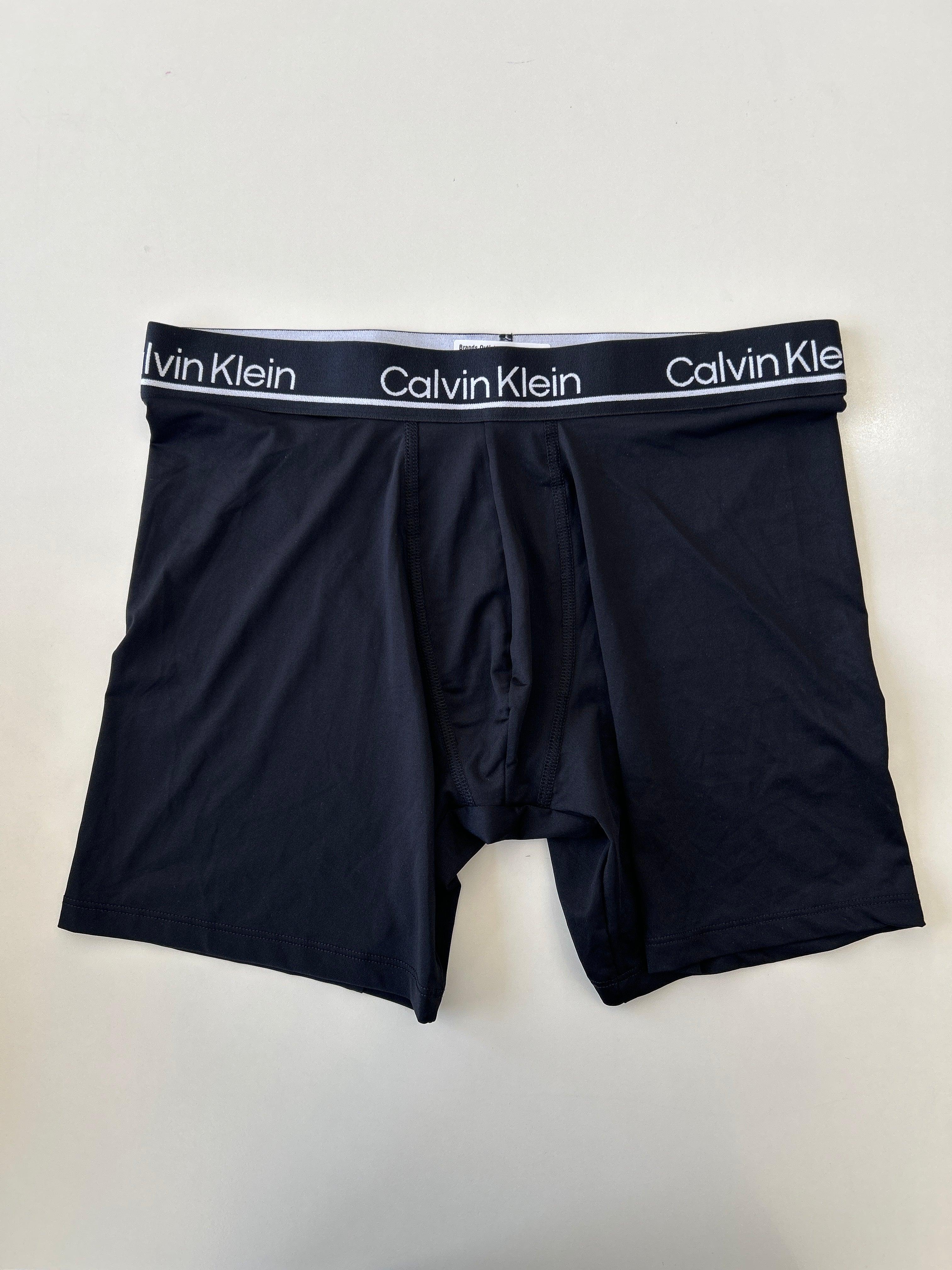 Black 6 Calvin Klein Men Stretch Boxer Brief 1 Piece