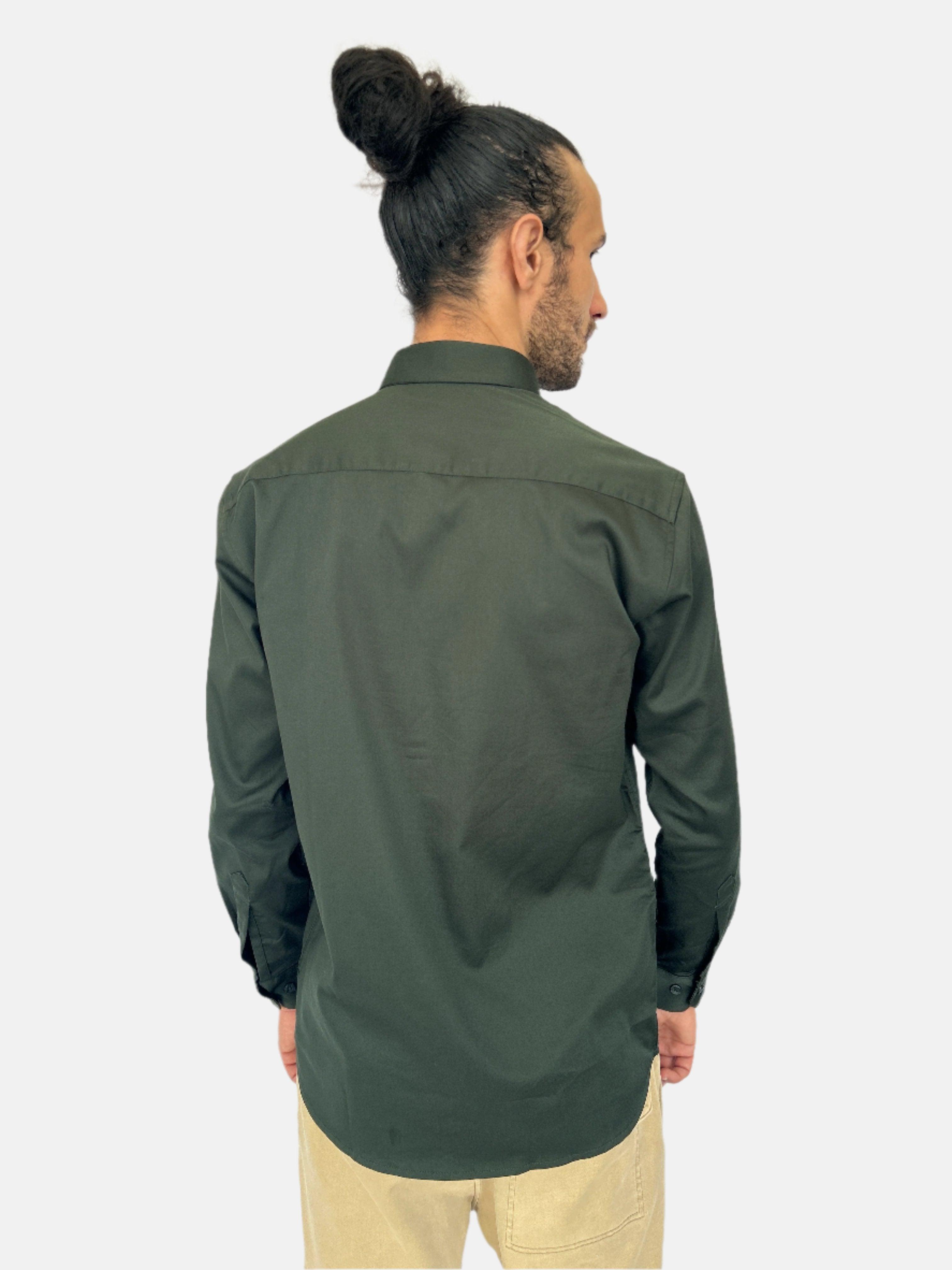 Chemise slim verte Armani Exchange pour homme