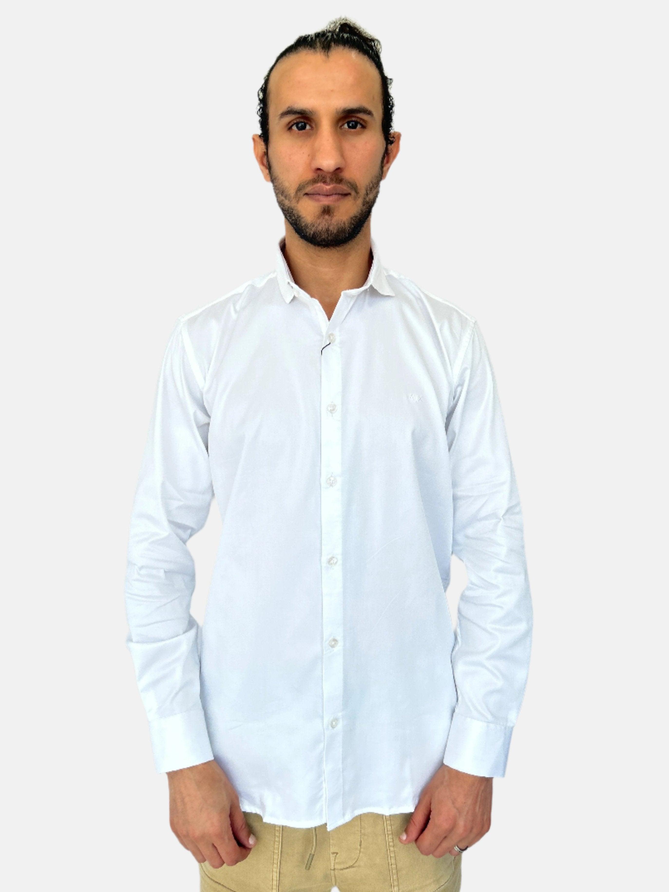 White Armani Exchange Men Slim Shirt