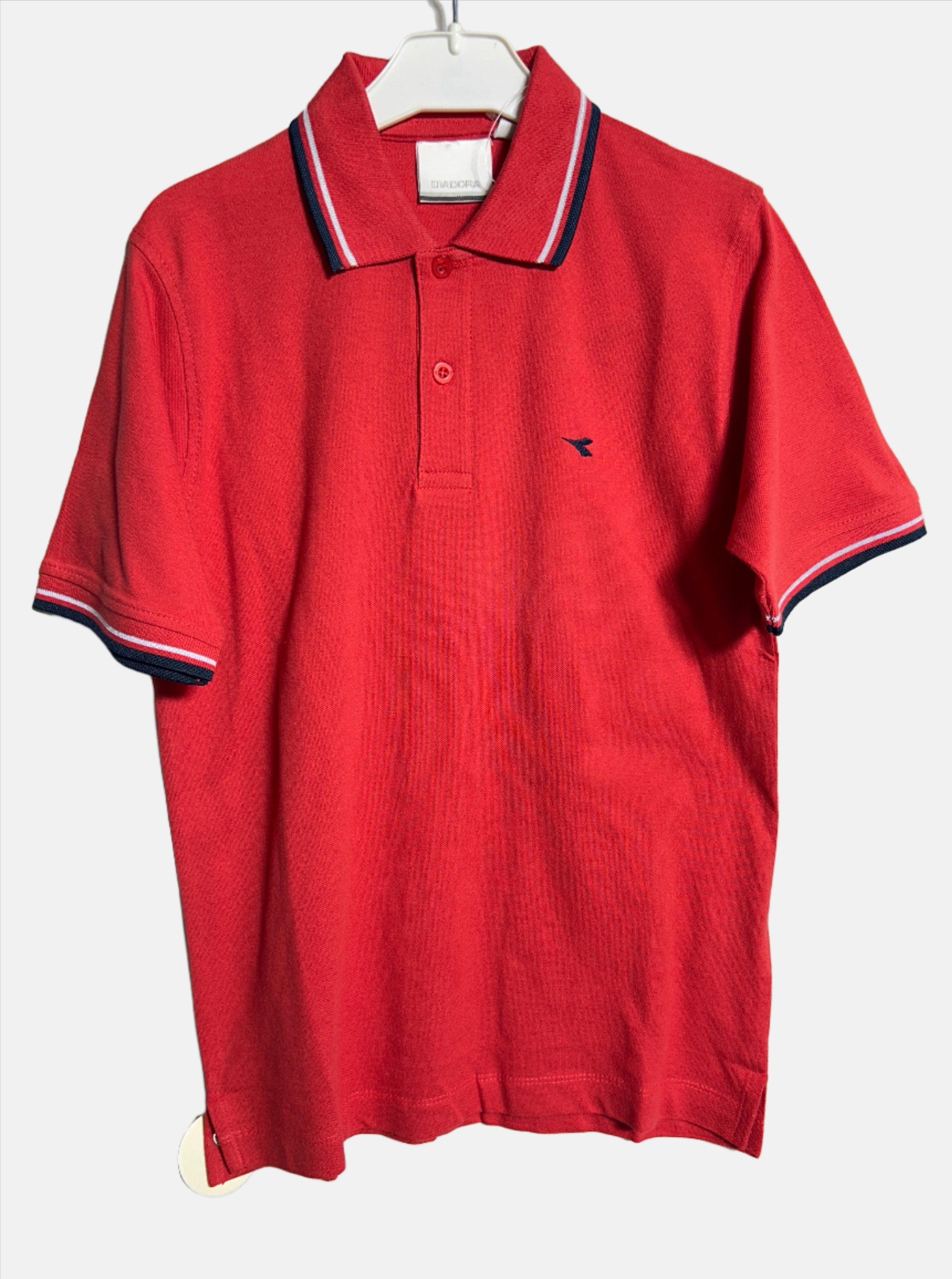 T-SHIRT POLO DIADORA ROUGE-XL POUR GARÇONS