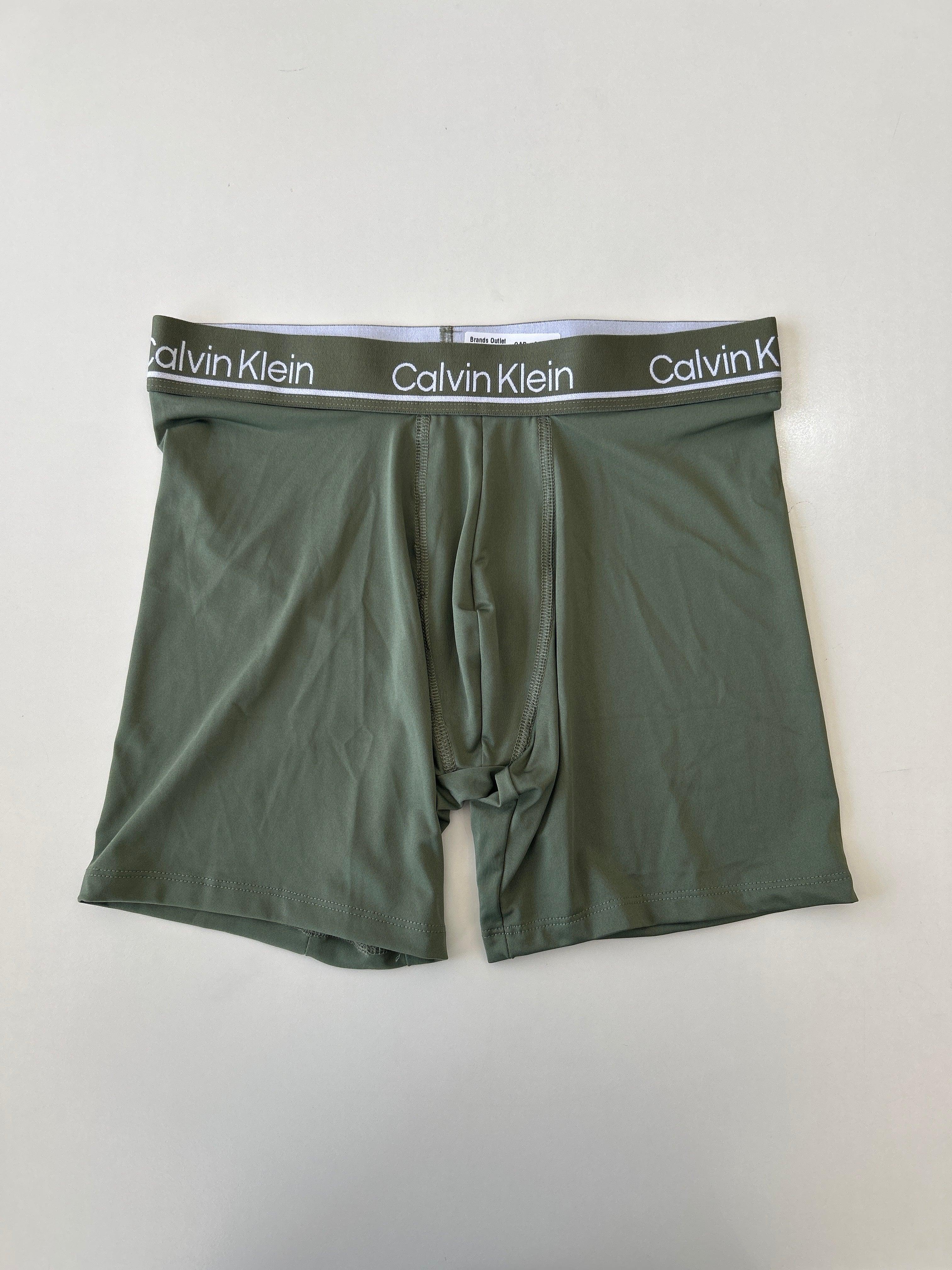 Calvin Klein S Green 5 Boxer extensible pour homme 1 pièce