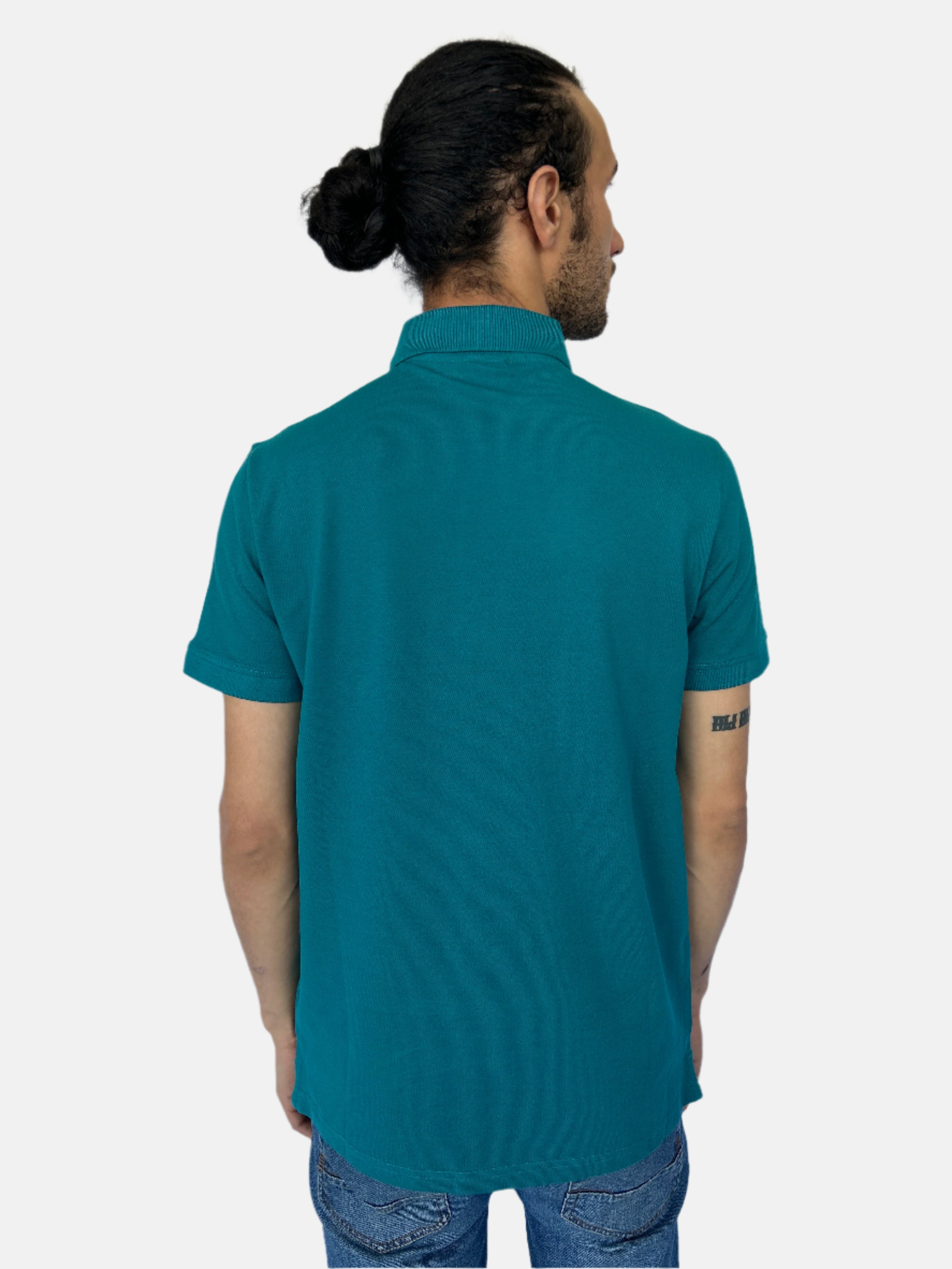 Lacoste Slim Fit logo Polo T-shirt in Aqua Green