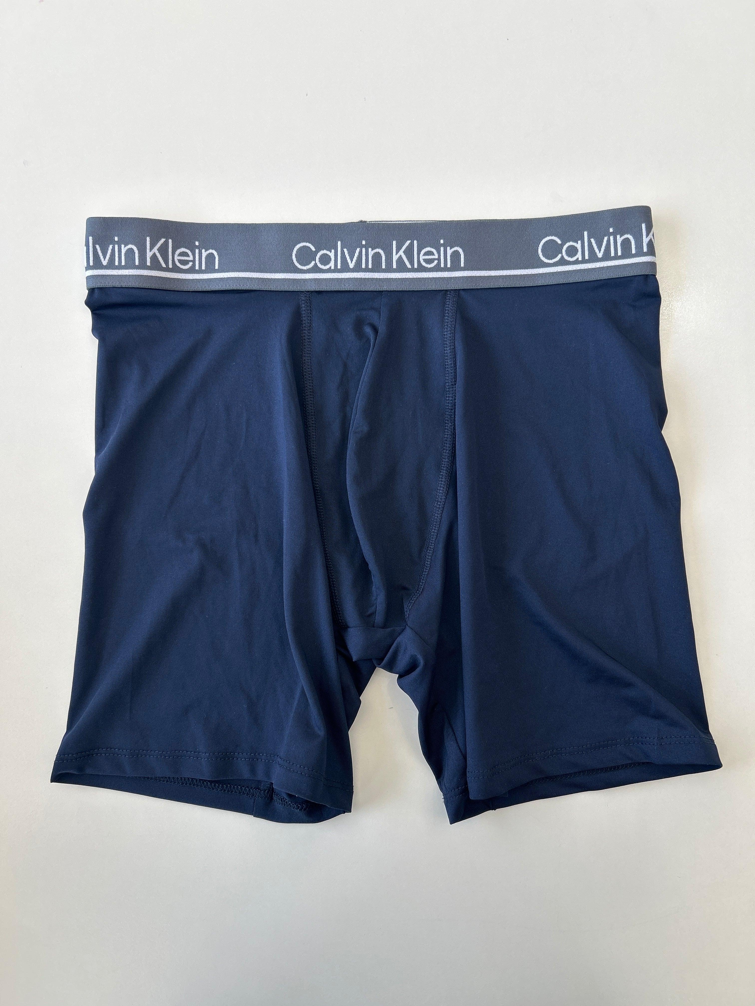 Caleçon boxeur extensible S Navy 18 Calvin Klein pour homme, 1 pièce