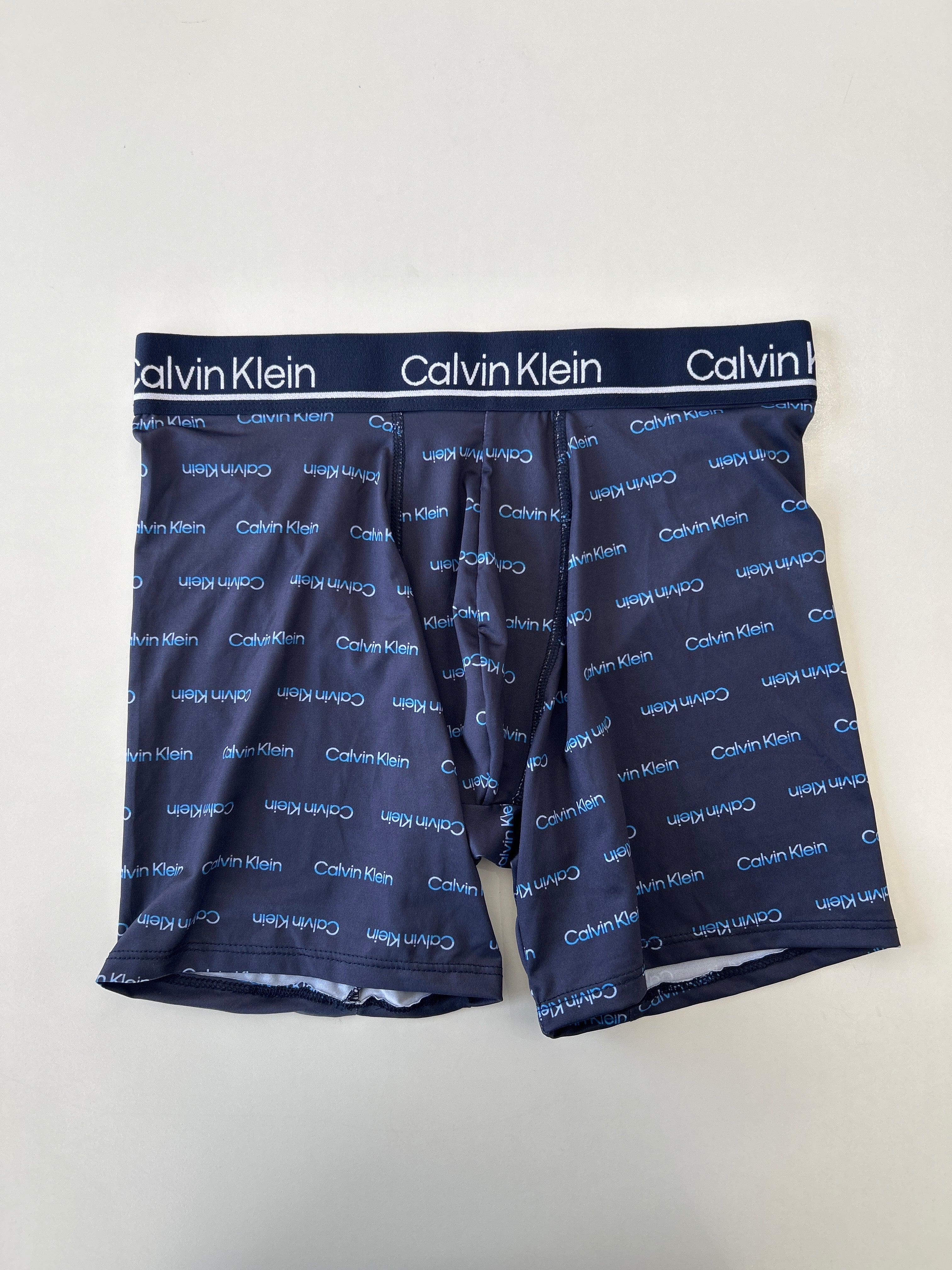 Caleçon boxeur extensible S Navy 10 Calvin Klein pour homme, 1 pièce