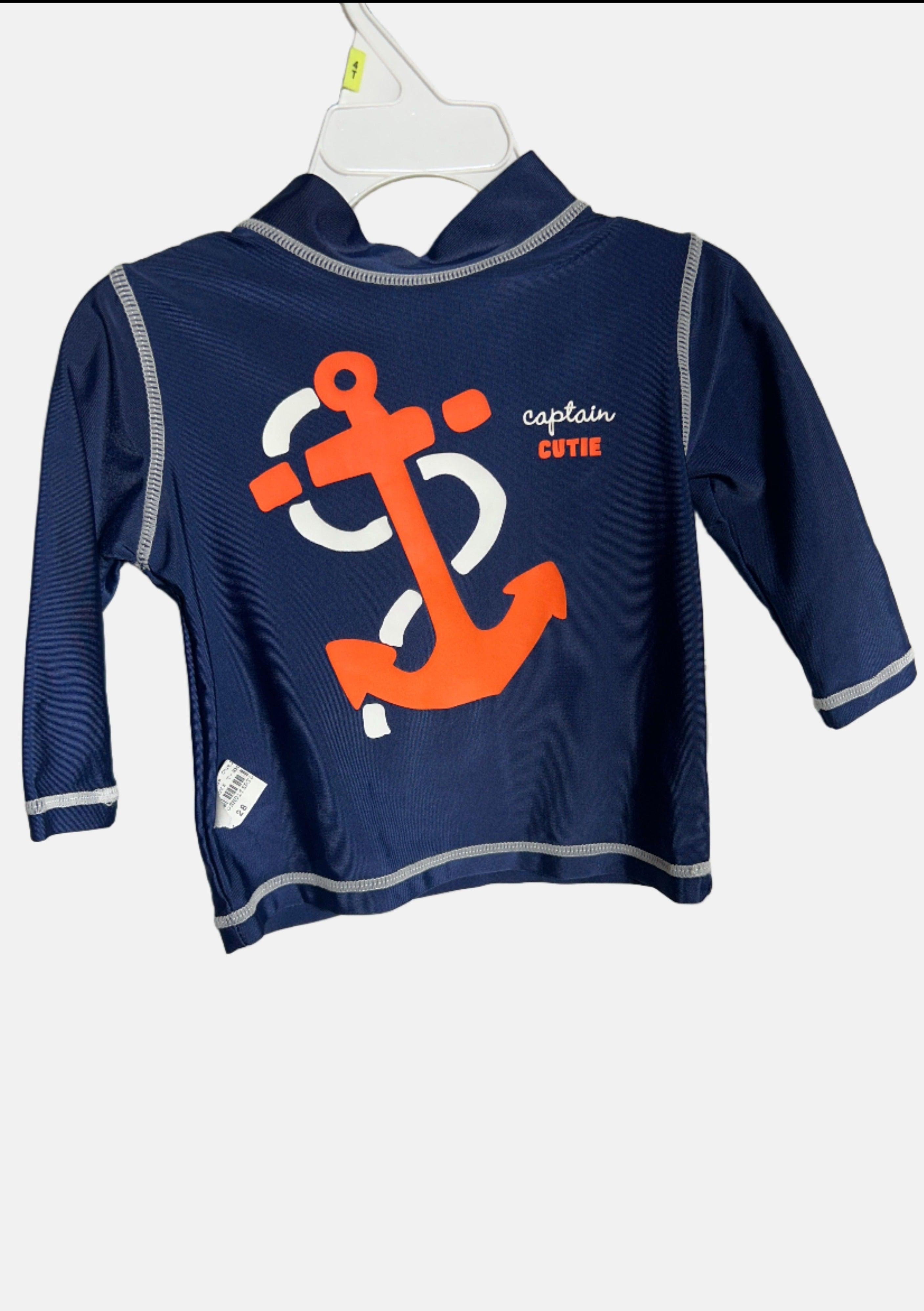 T-SHIRT À MANCHES LONGUES CARTER'S NAVY-6-9M POUR GARÇONS