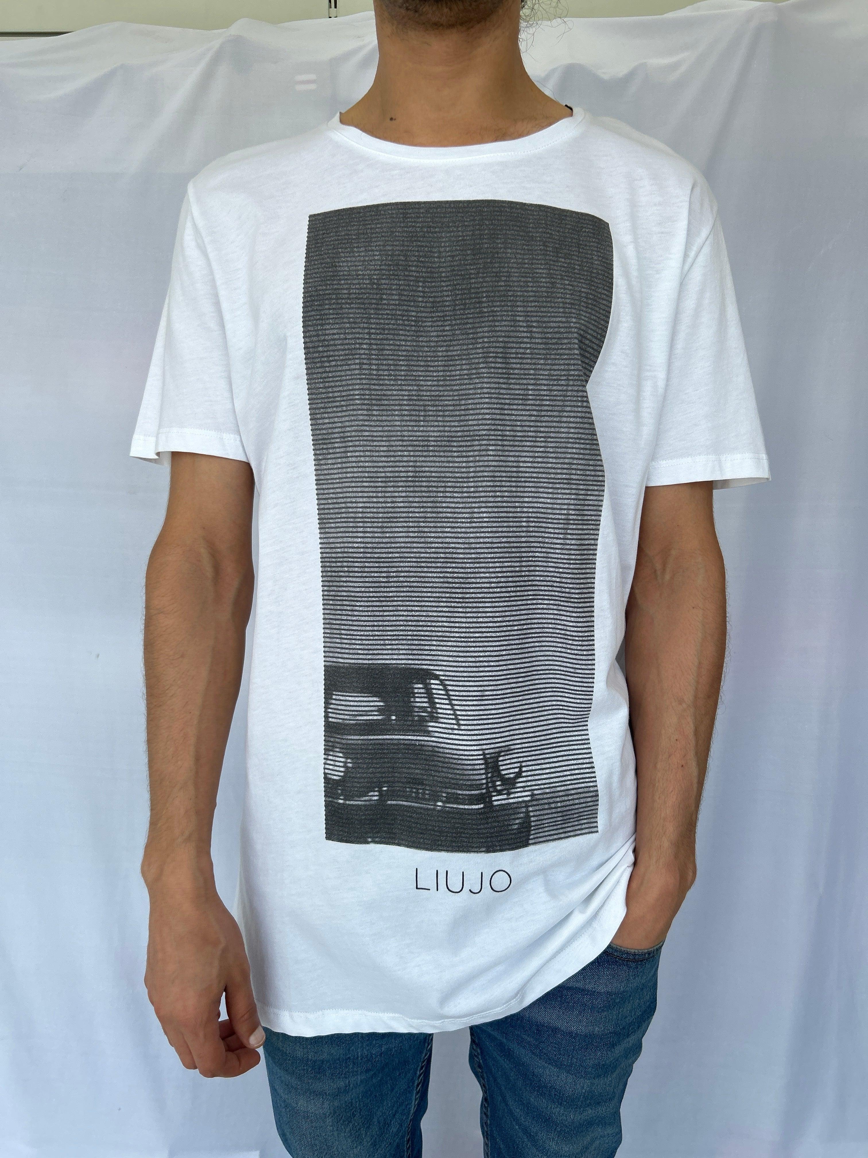 T-shirt homme LIU.JO VOYAGE blanc