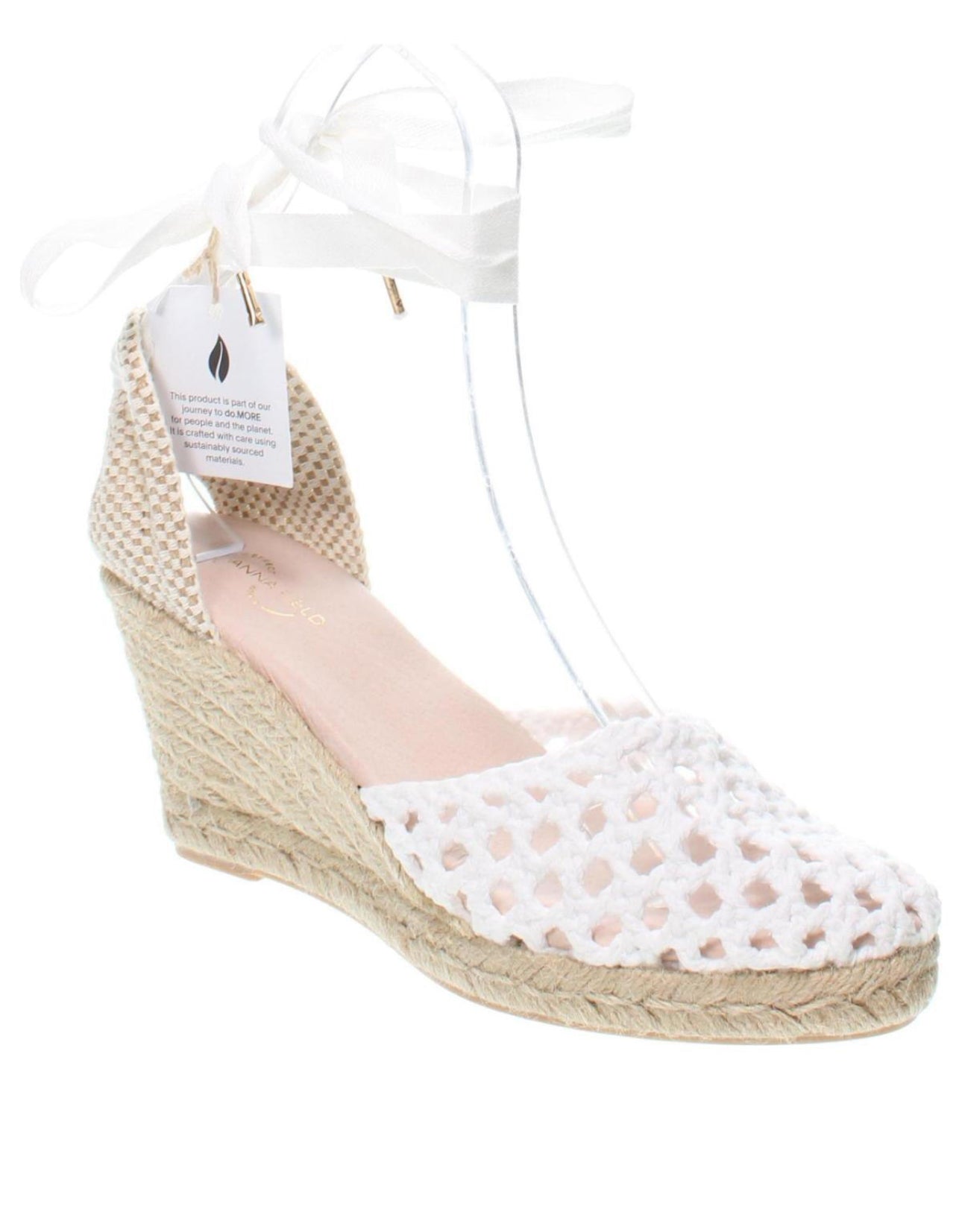 Anna Field p7fny-dy-ar S22-758 White Women Wedge Sandals