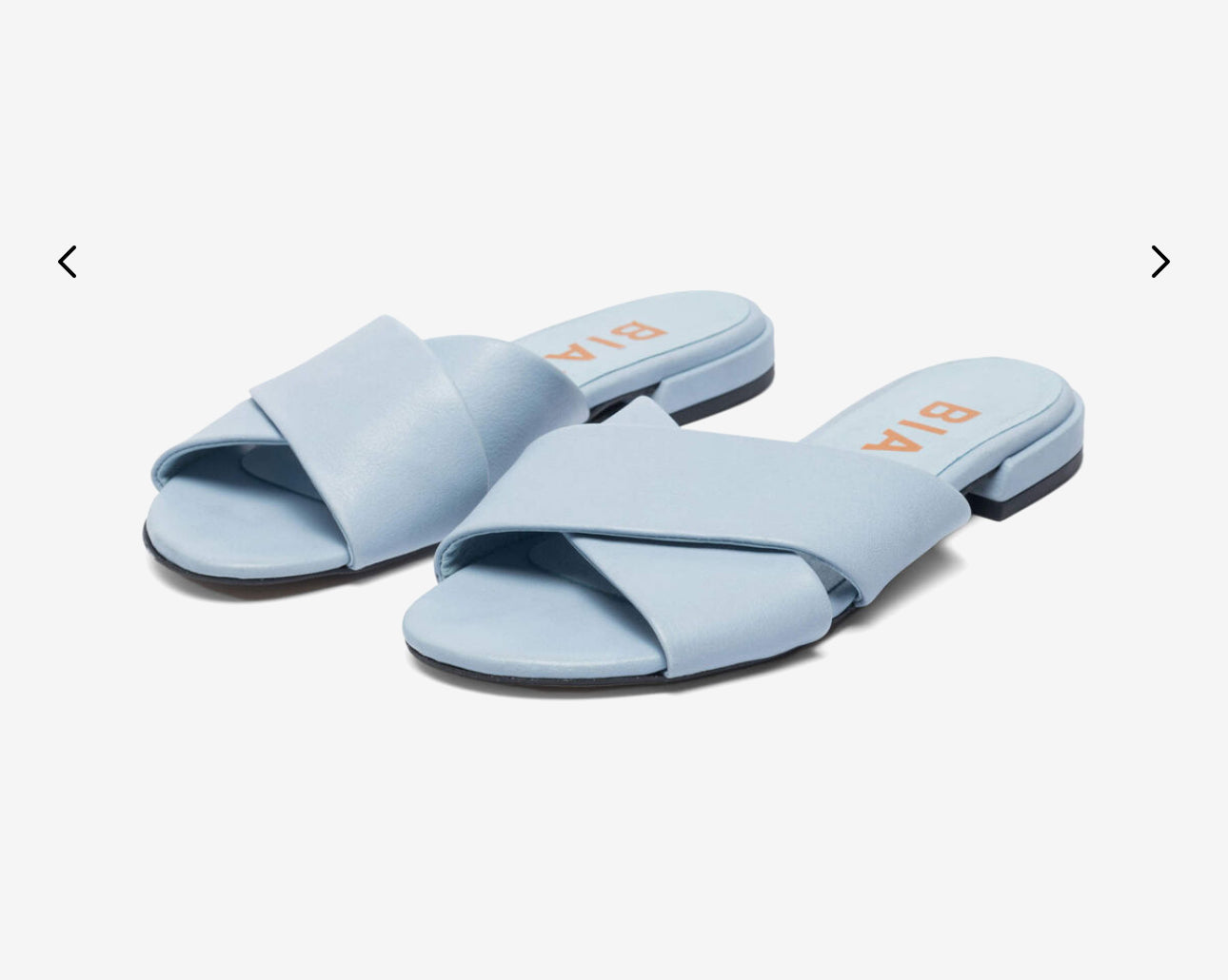 BIANCO Biamarhida Slide Sandal 11200145 Light Blue Leather Neolite