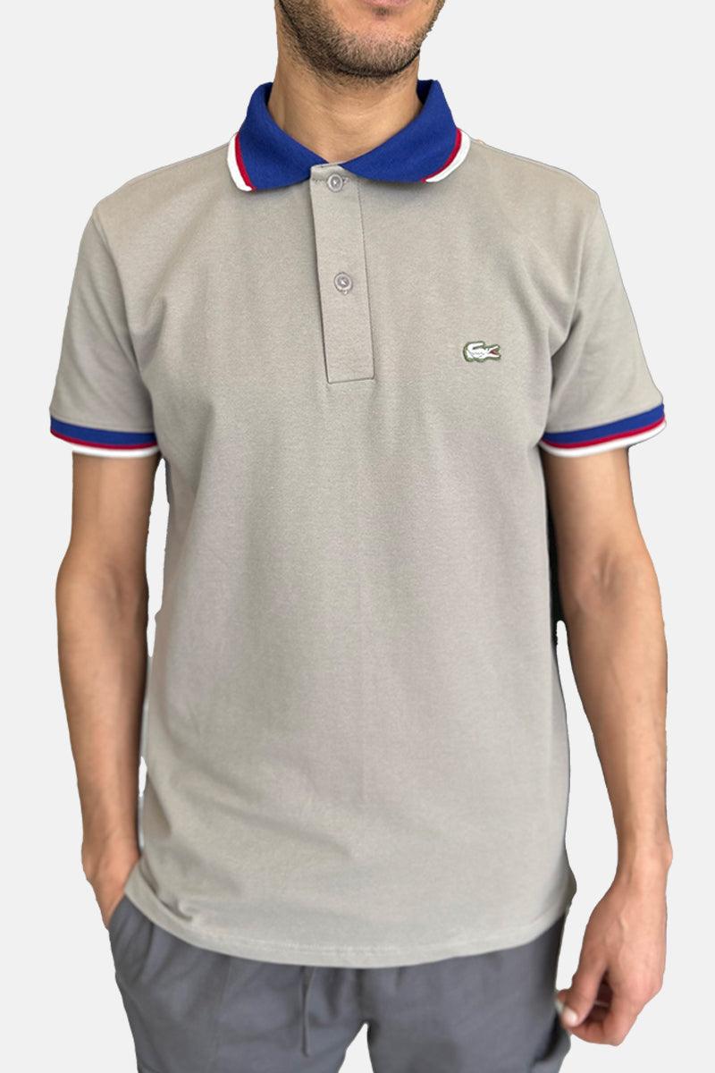 T-SHIRT POLO GRIS LACOSTE