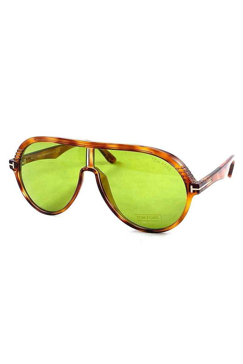 Lunettes de soleil Tom Ford Havana Green 63 mm