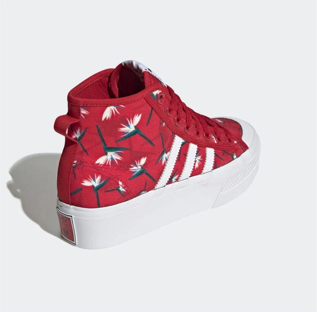 Adidas Nizza Platform Mid GY9561 Shoes Tm W Red/White (US-6)