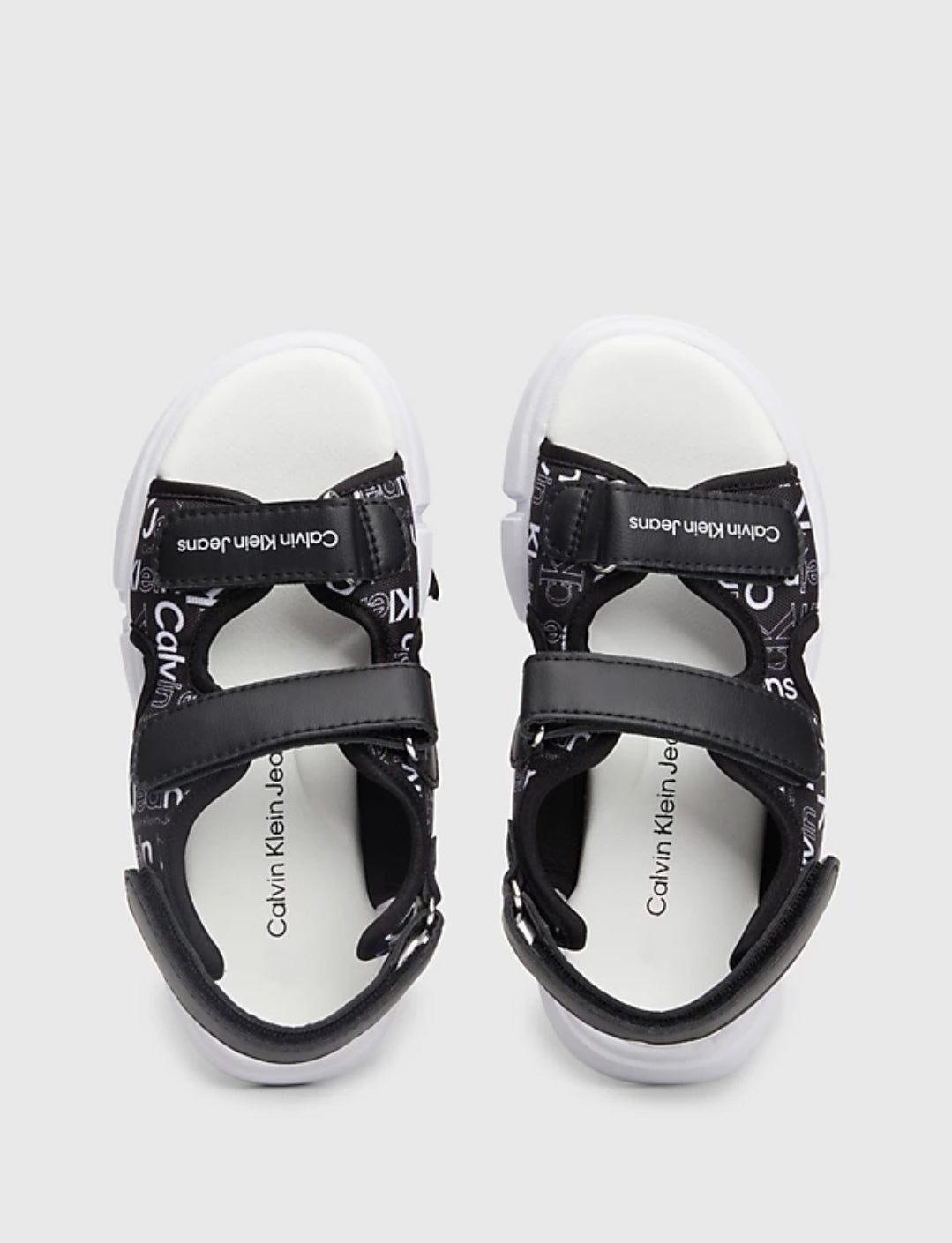 Calvin Klein Baby Girl Sandals Black/White V1B2-80906-1704999-AOP Velcro