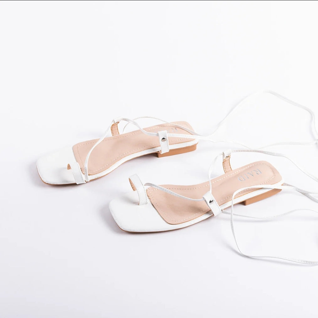 Raid Women Flat Sandal White