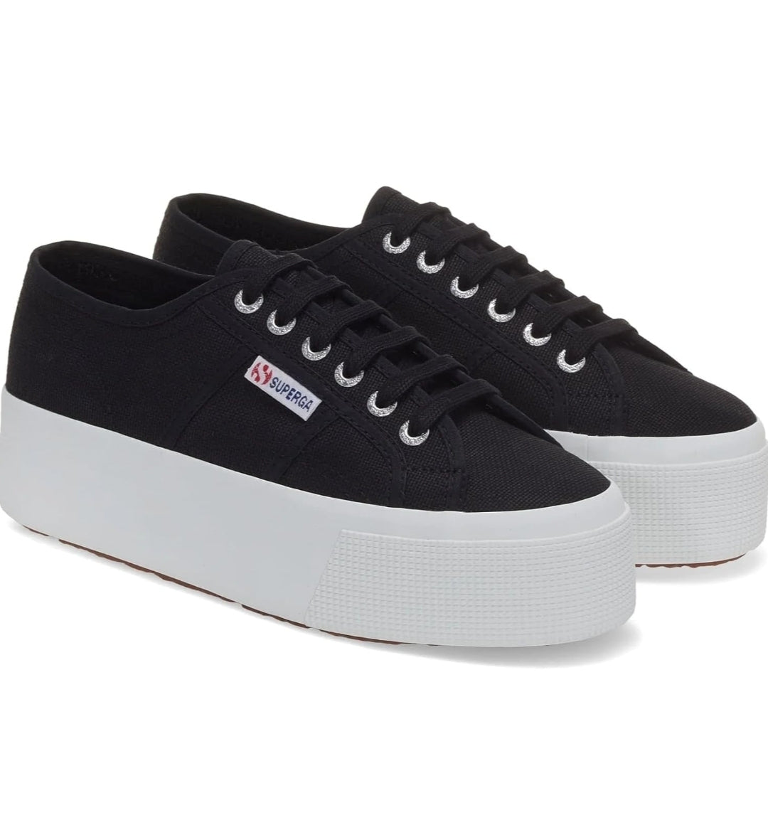 Superga Canvas Sneaker Black 2287-Bubble S00DQs0