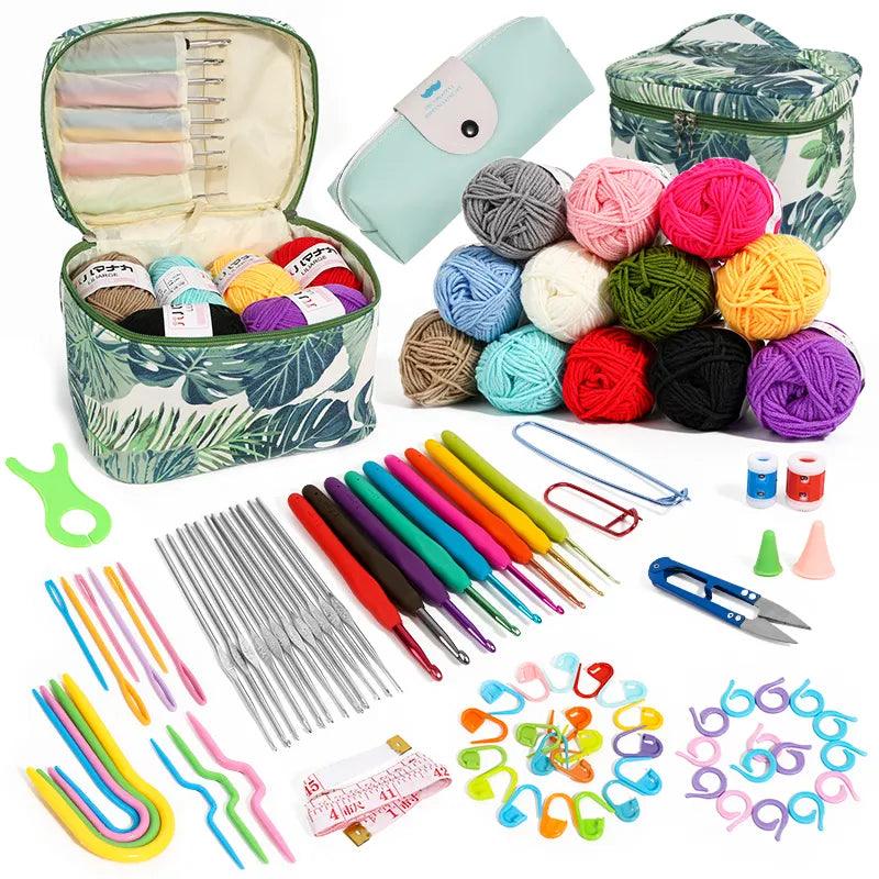 Crochet Hook Kit Various Wool Accessories Knitting Tool Set