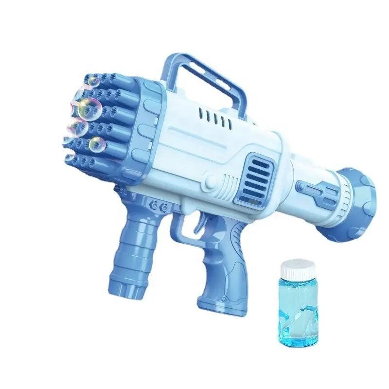 Blue 32 holes bubble gun for party