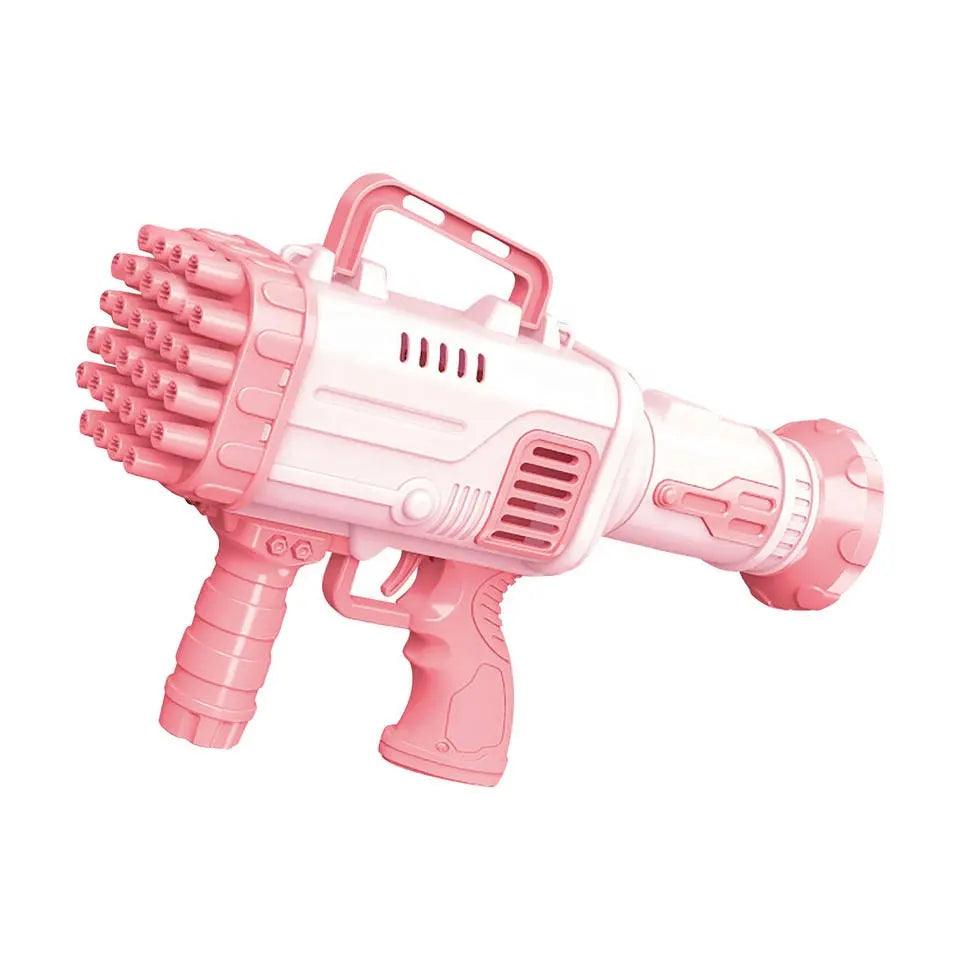 Pink 32 holes bubble gun for party