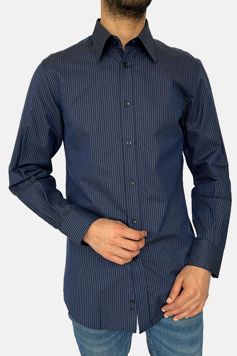 VERSACE 38-Navy Men Shirts