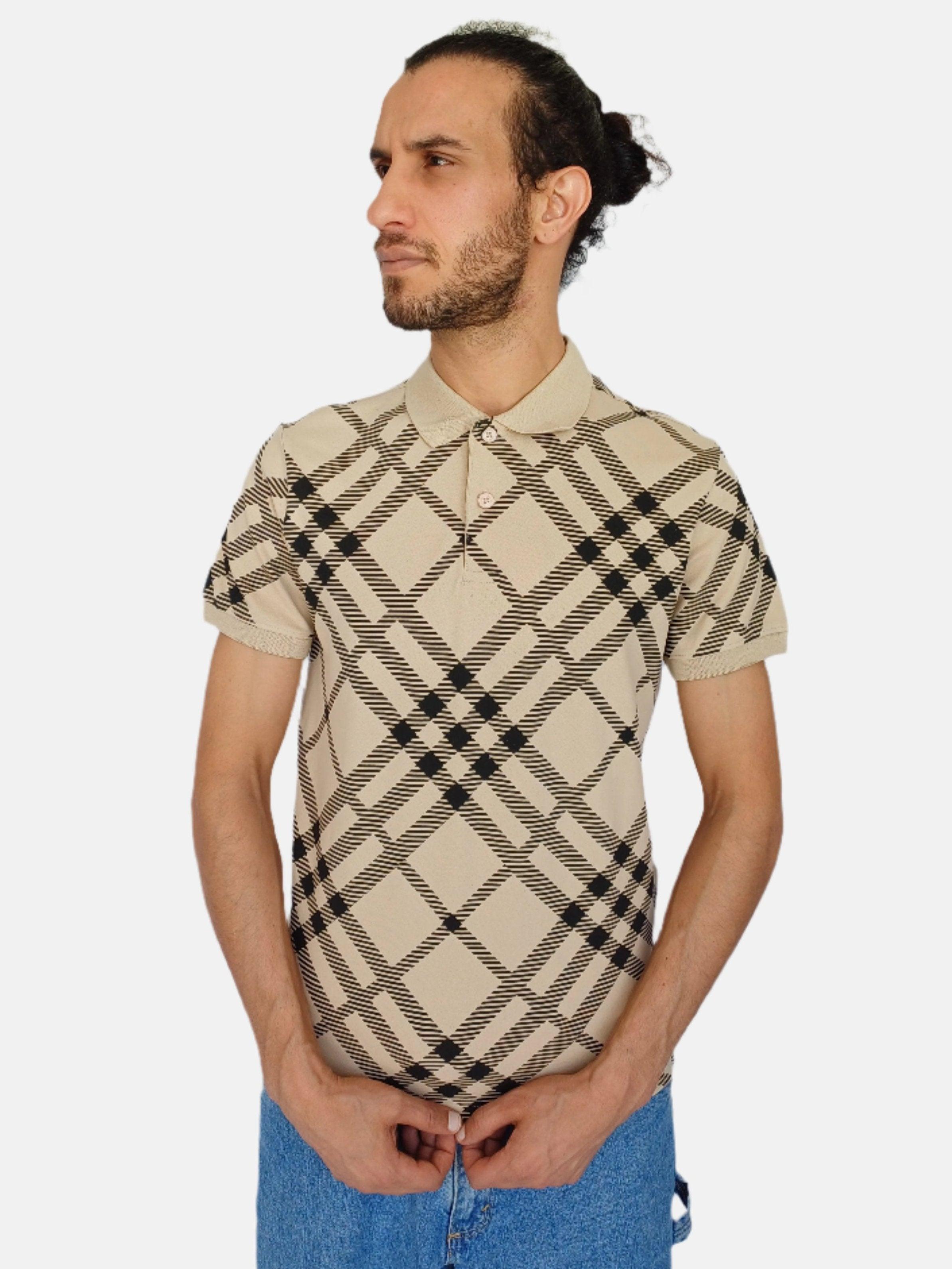 Polo BURBERRY beige pour homme