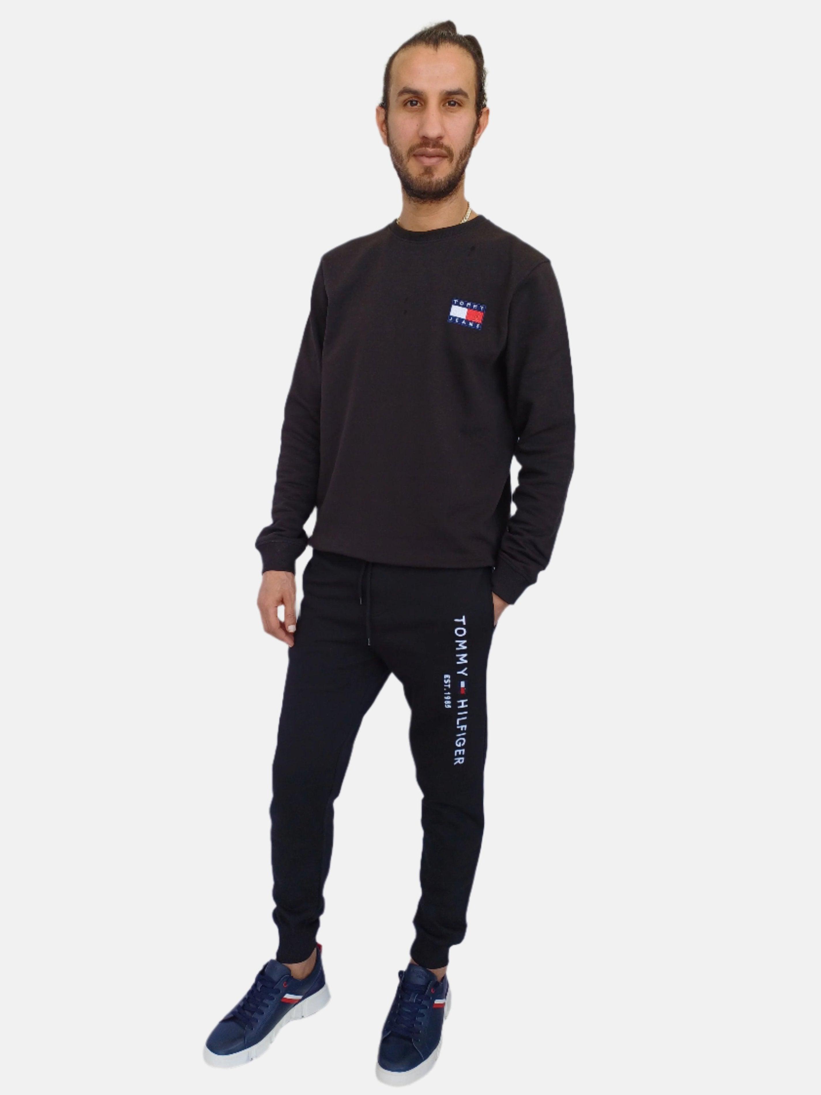 Black Tommy Hilfiger Men Joggers