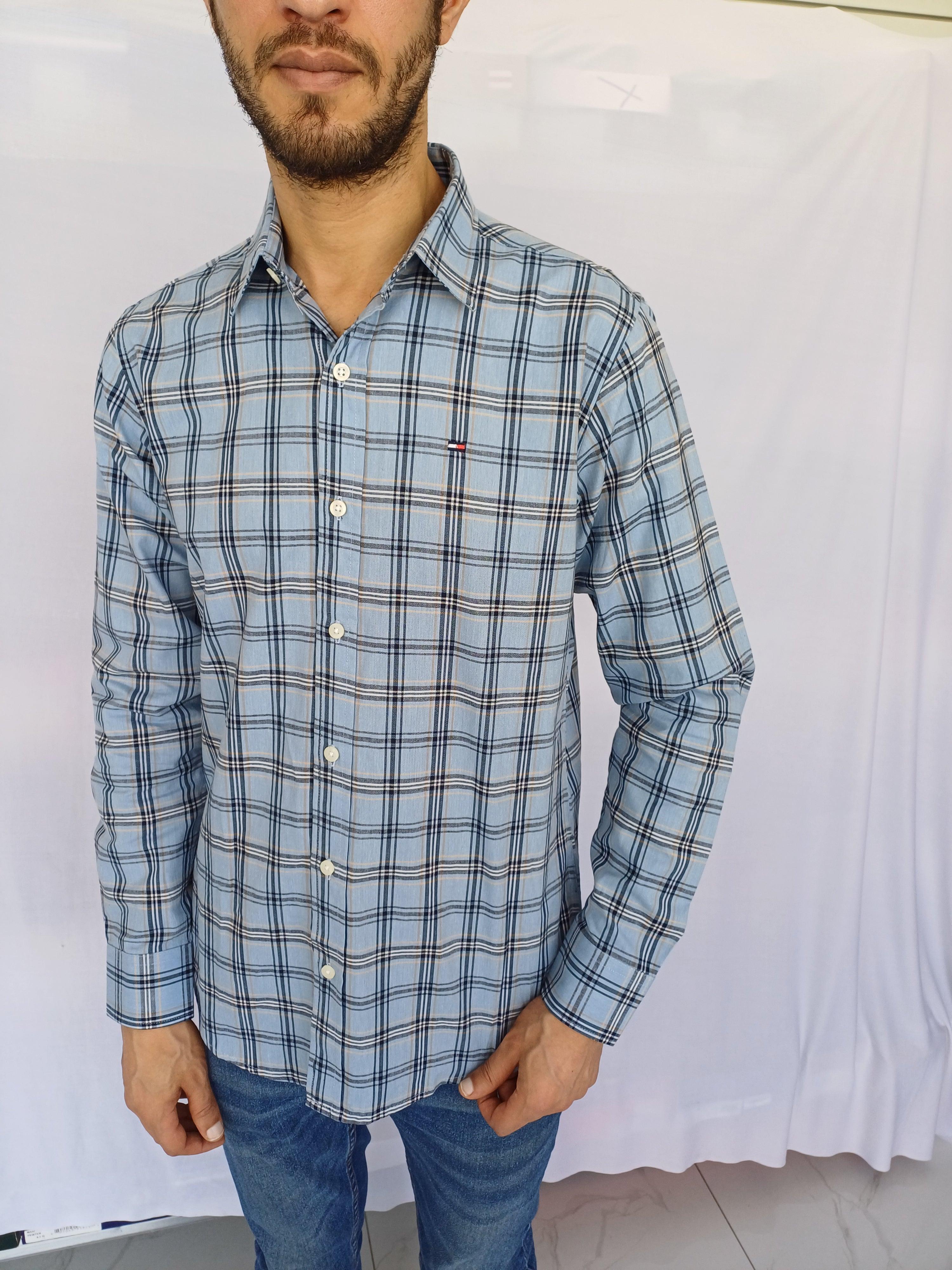 Blue check Tommy Hilfiger Men Shirt