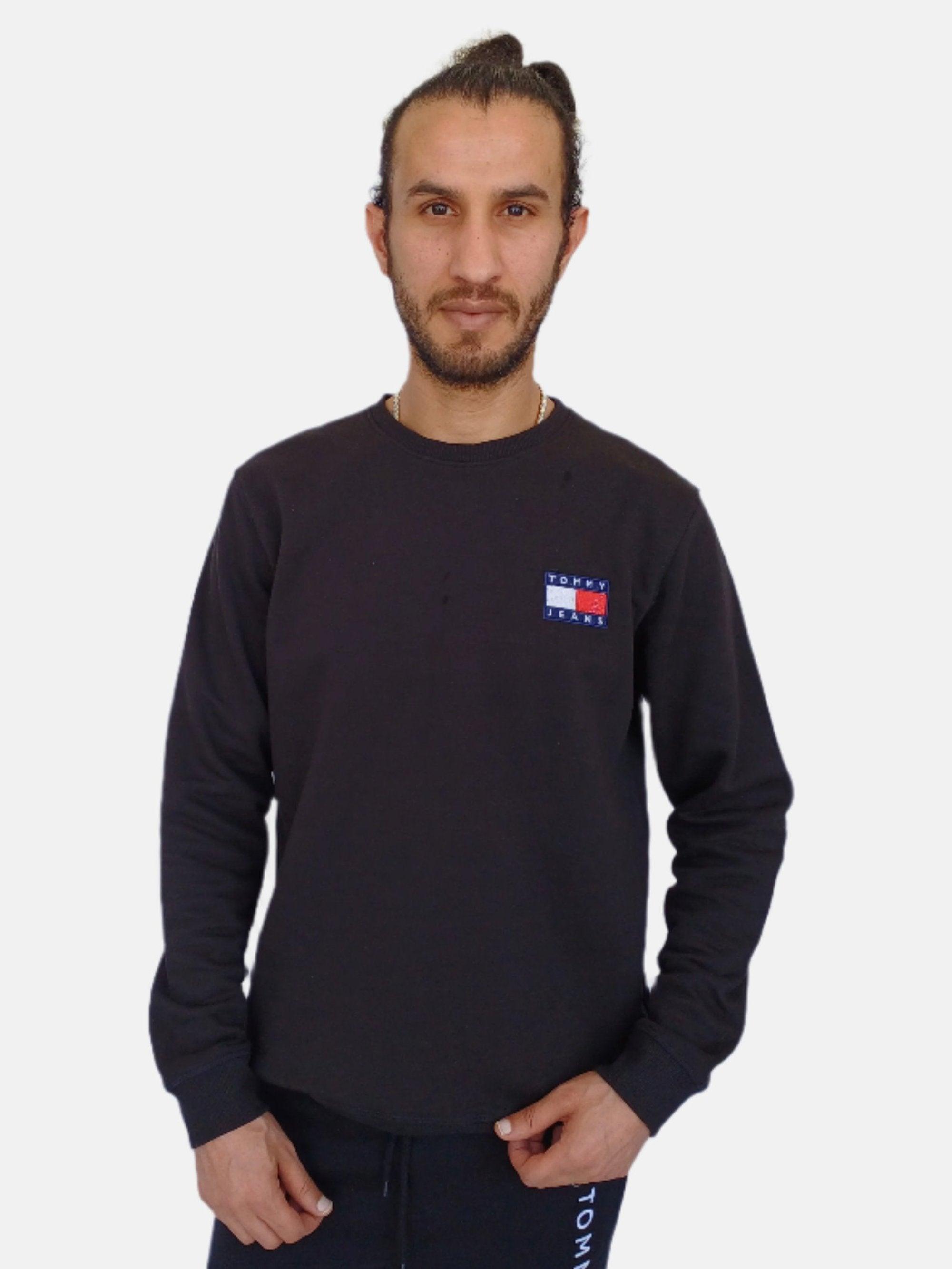 Pull noir Tommy Jeans pour homme