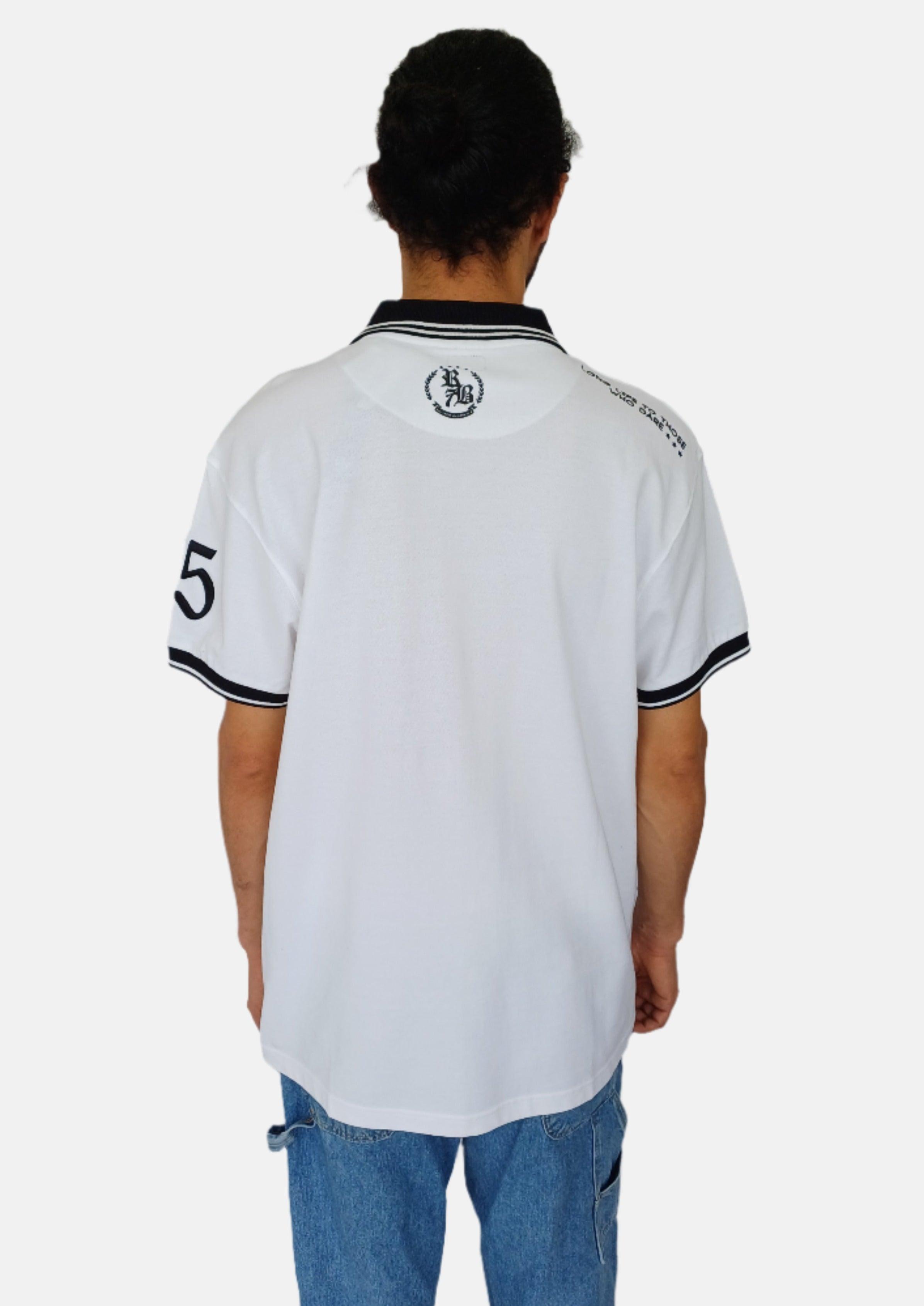 RB7 White Men Polo T-shirts