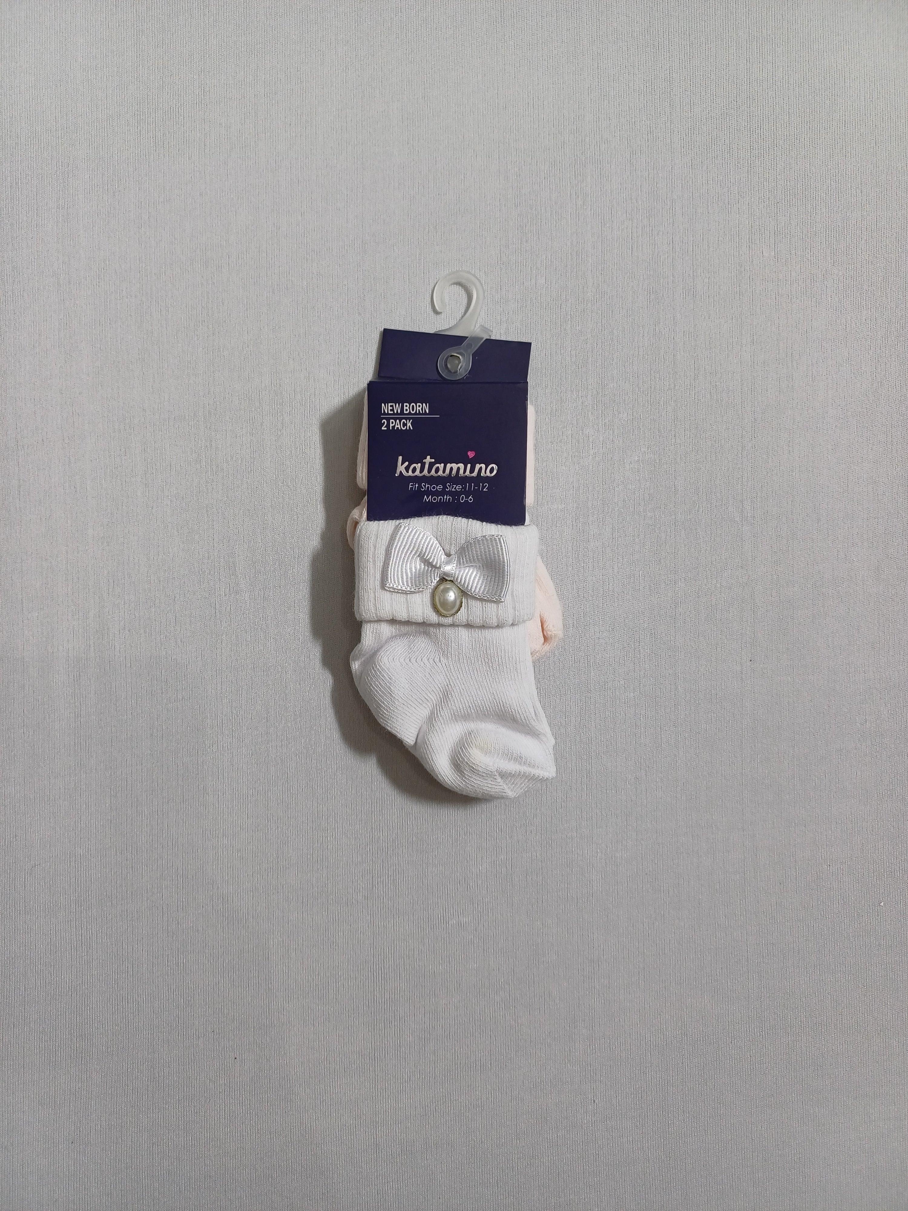 k22037 Lot de 2 chaussettes pour bébé