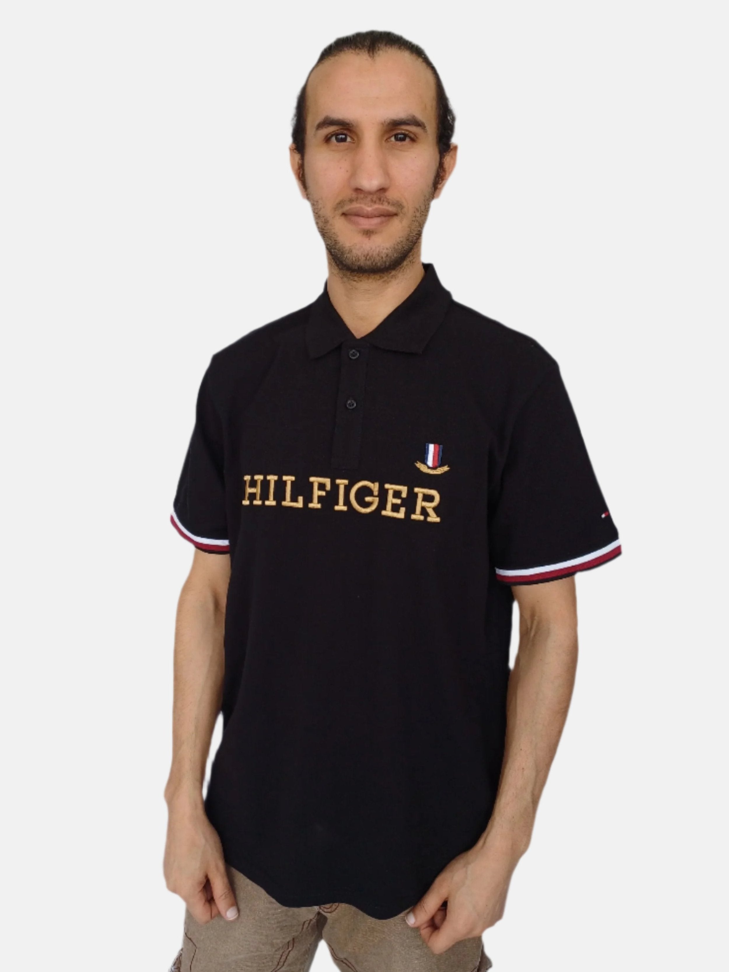 Tommy Hilfiger Men Polo T-shirt Black