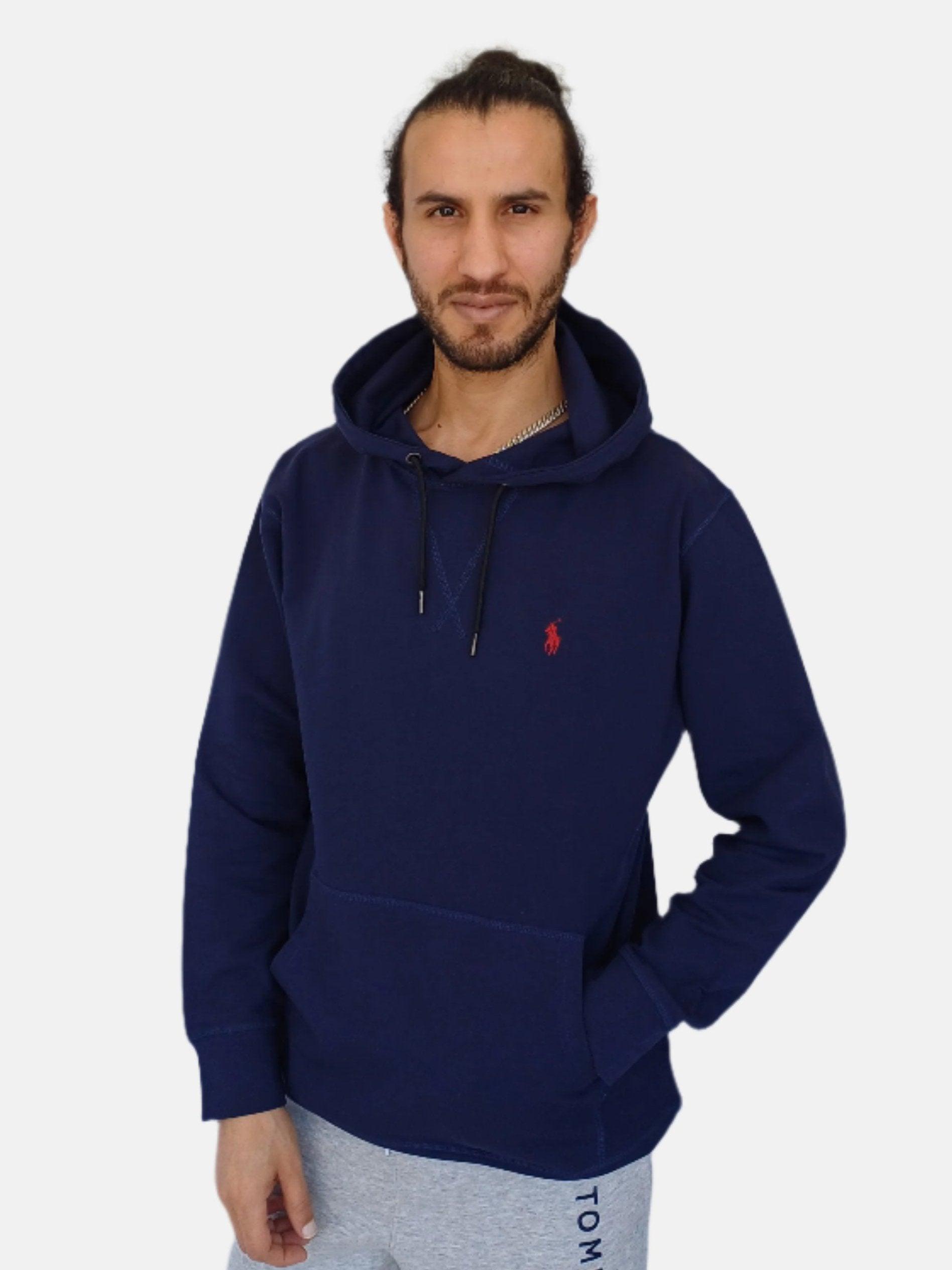 Navy Blue Ralph Lauren Men Hoodie Sweater