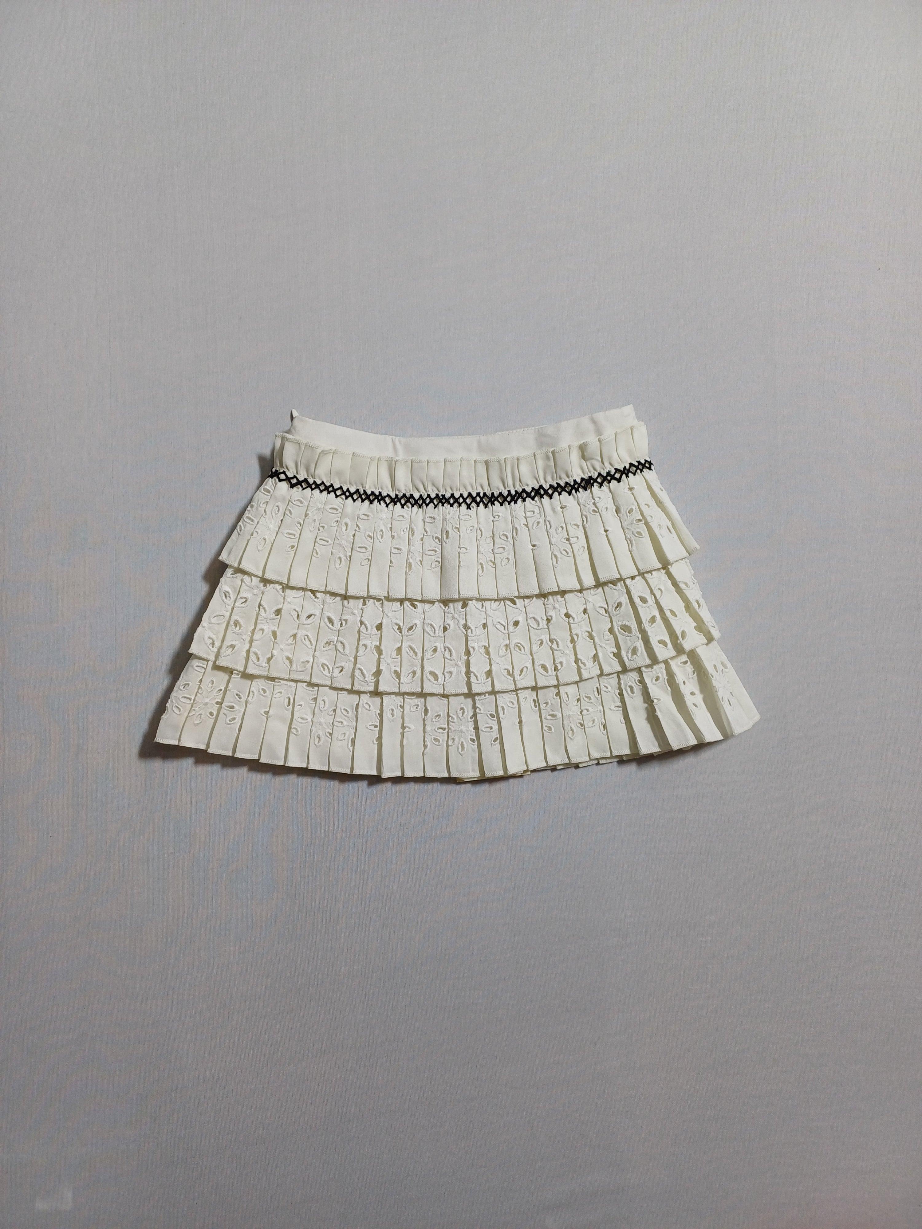 TWIN-SET WHITE-2Y GIRL SKIRTS FS52ED