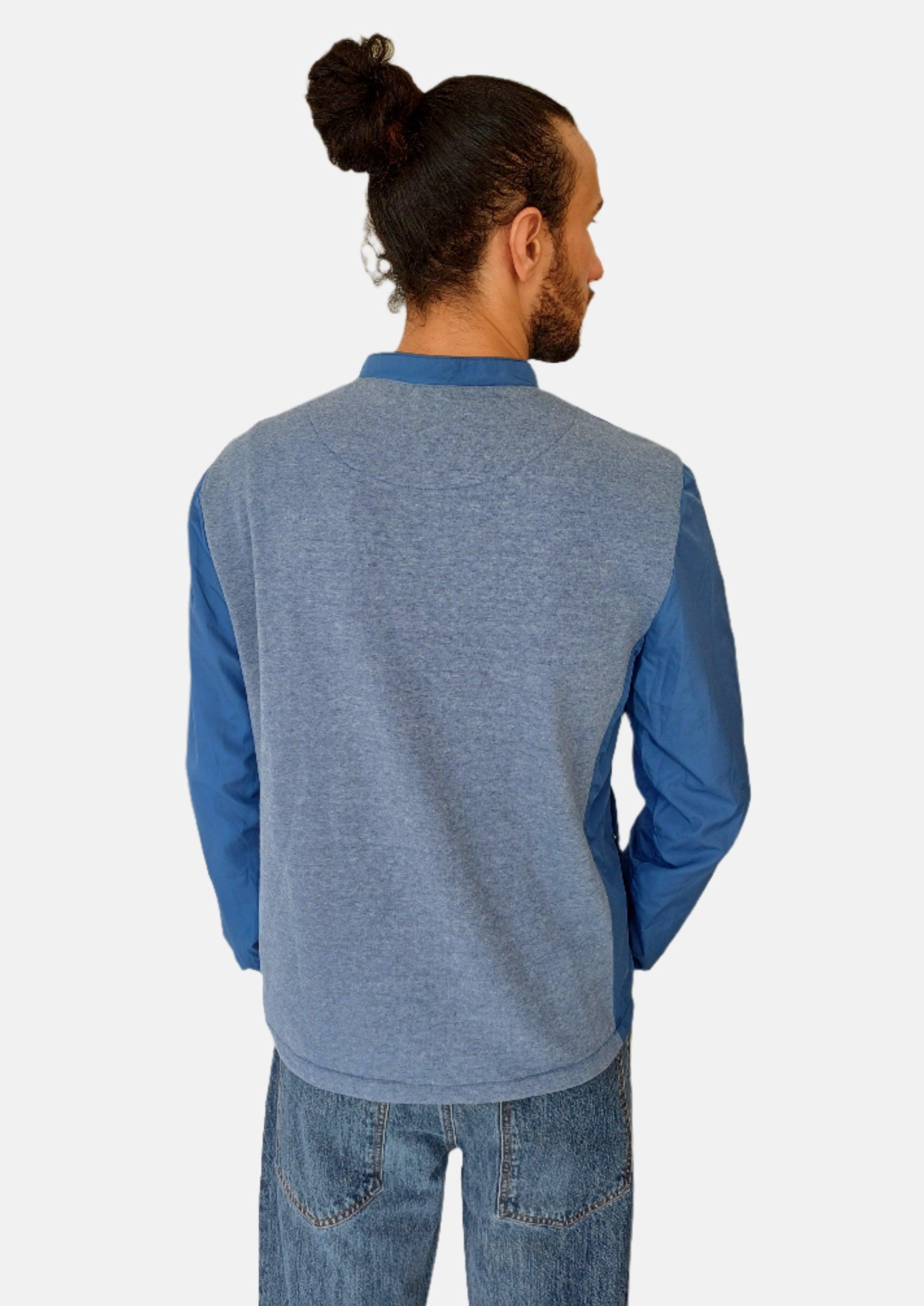 Veste zippée LIU.JO Plain Blue SWEAT pour homme