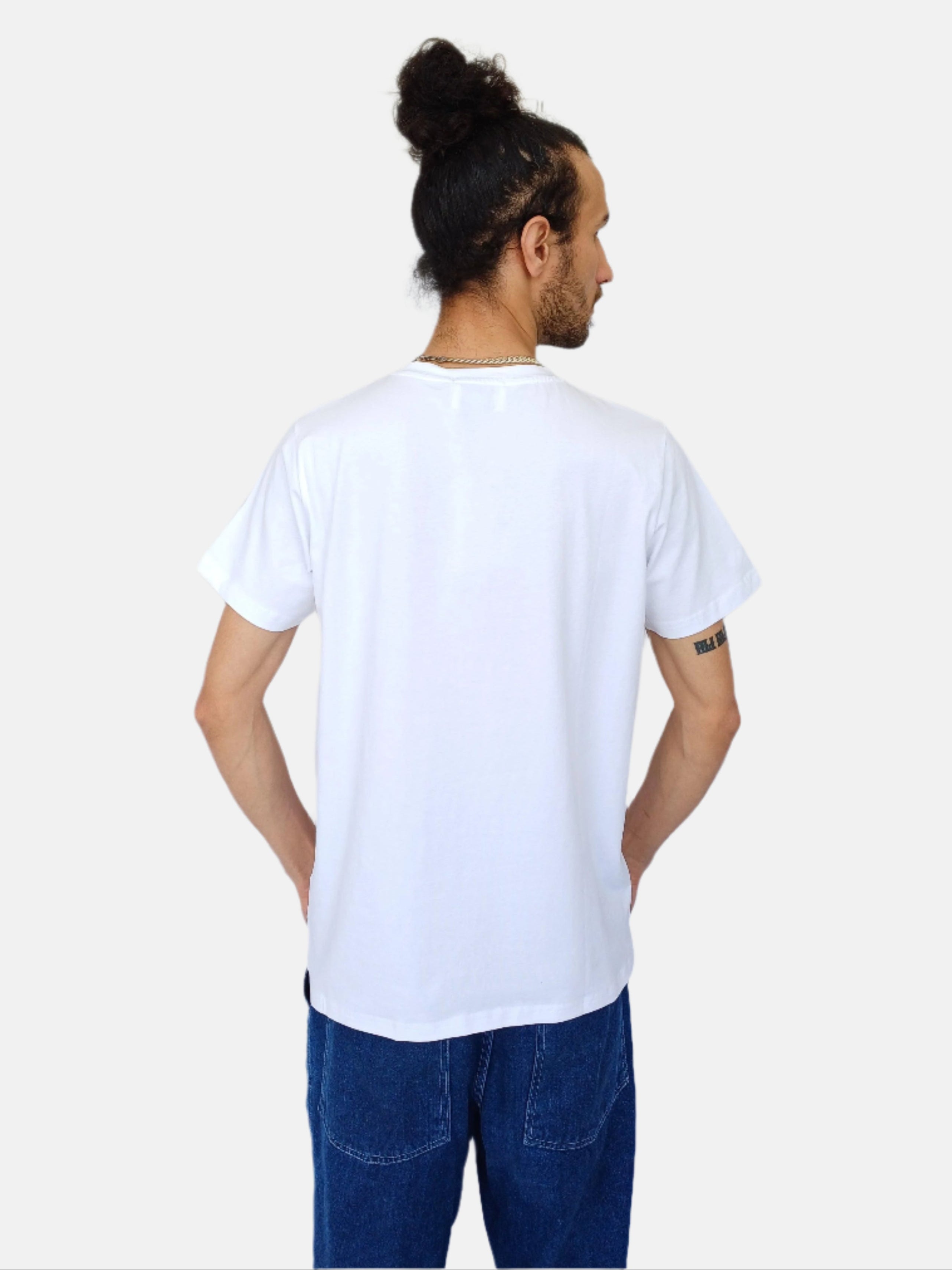 White Burberry Round Neck T-shirt