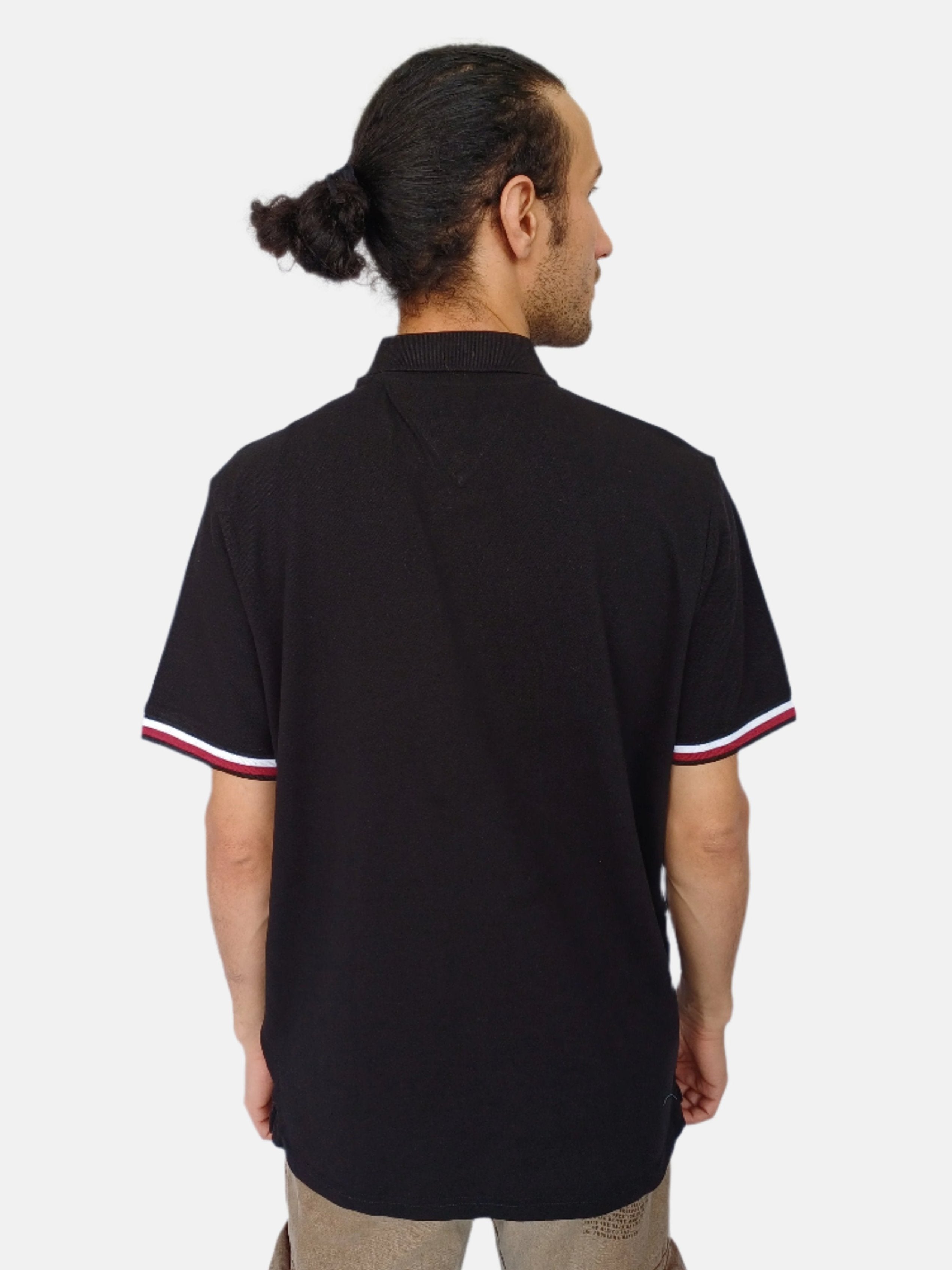 Tommy Hilfiger Men Polo T-shirt Black