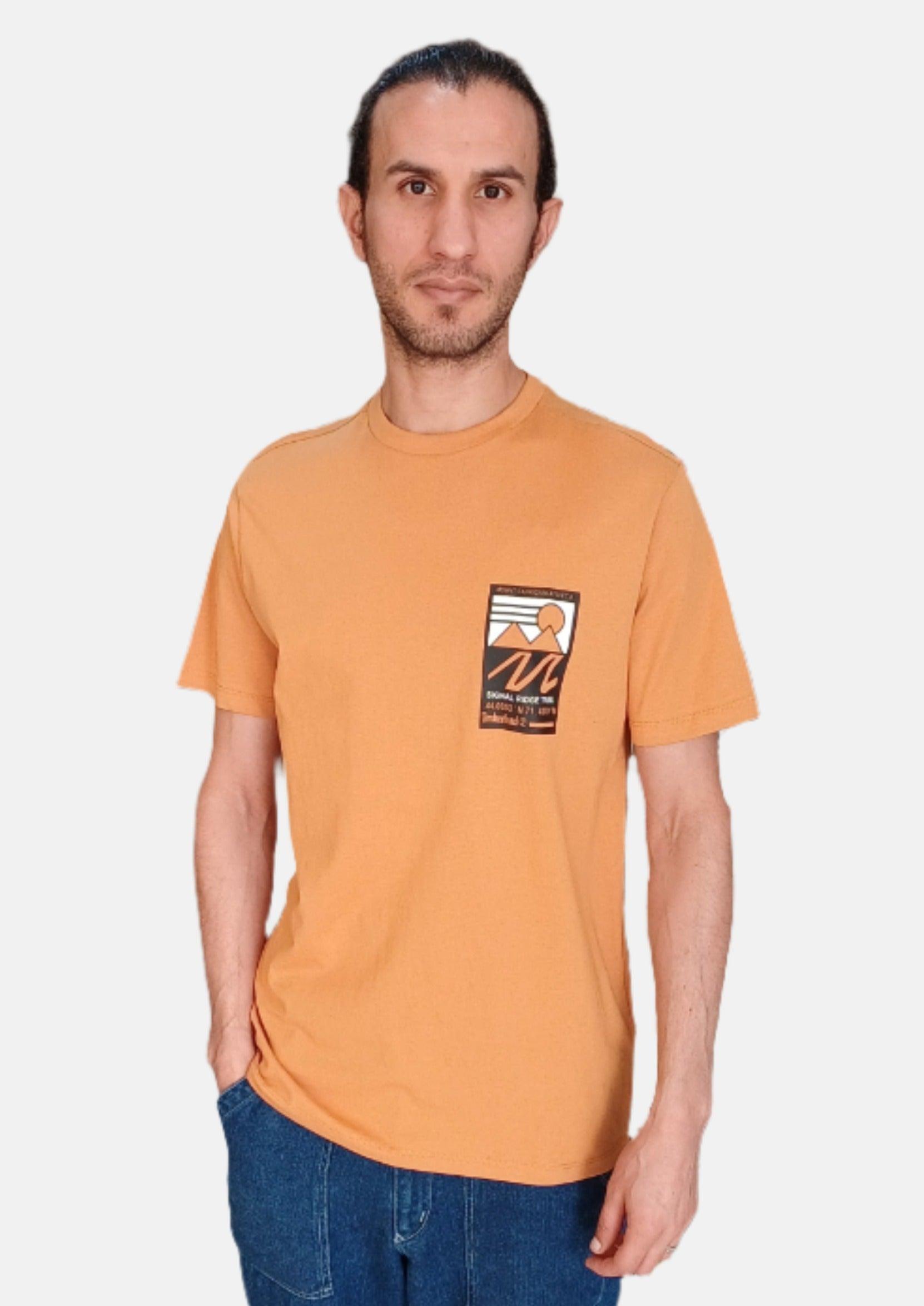 TIMBERLAND BROWN SIGNAL RIDGE TRAIL RN T-SHIRT SS