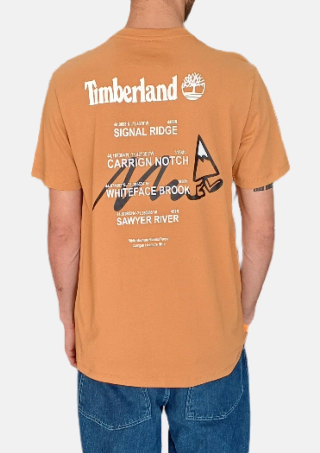 TIMBERLAND BROWN SIGNAL RIDGE TRAIL RN T-SHIRT SS