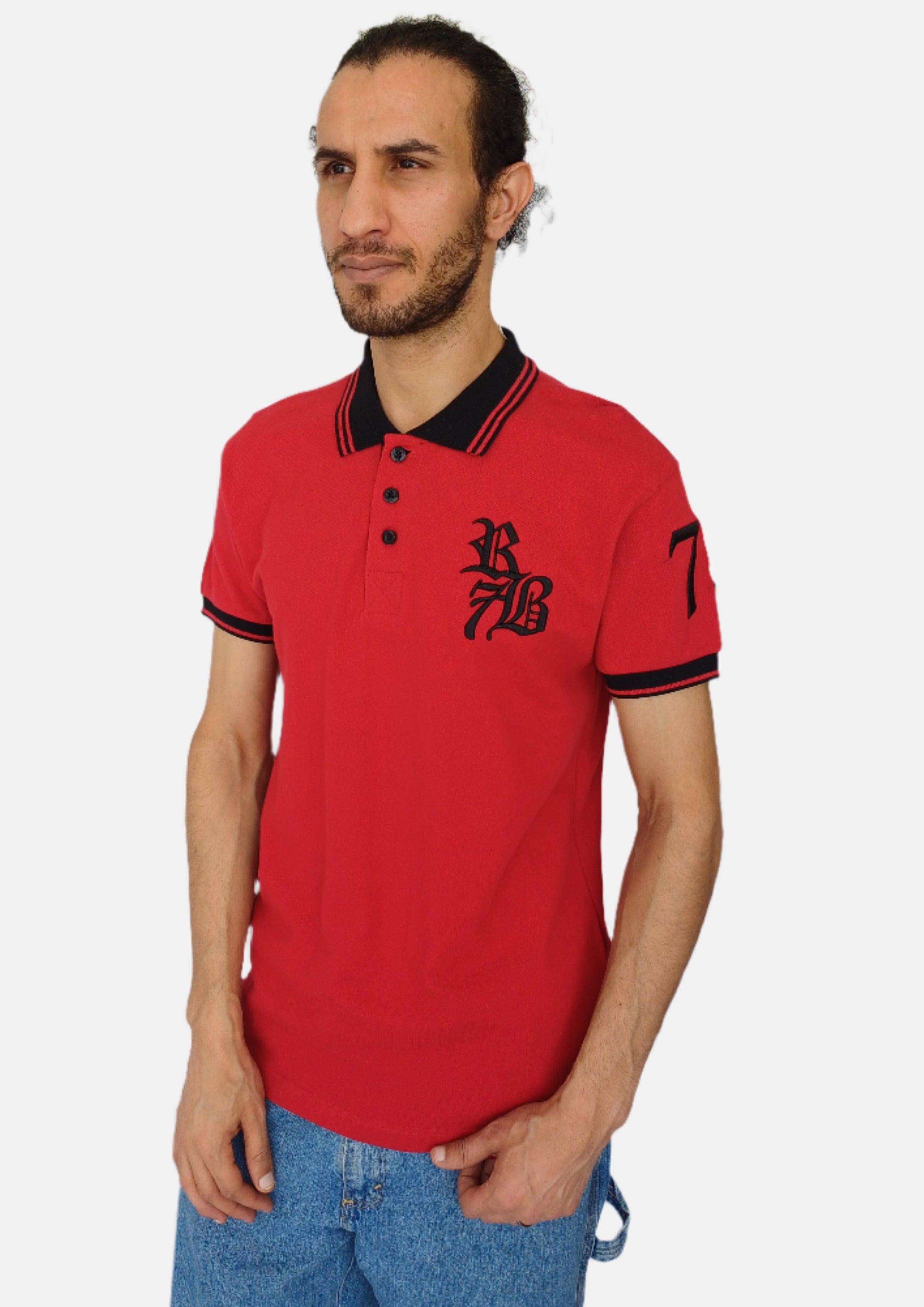 RB7 Red Men Polo T-shirts Procuta