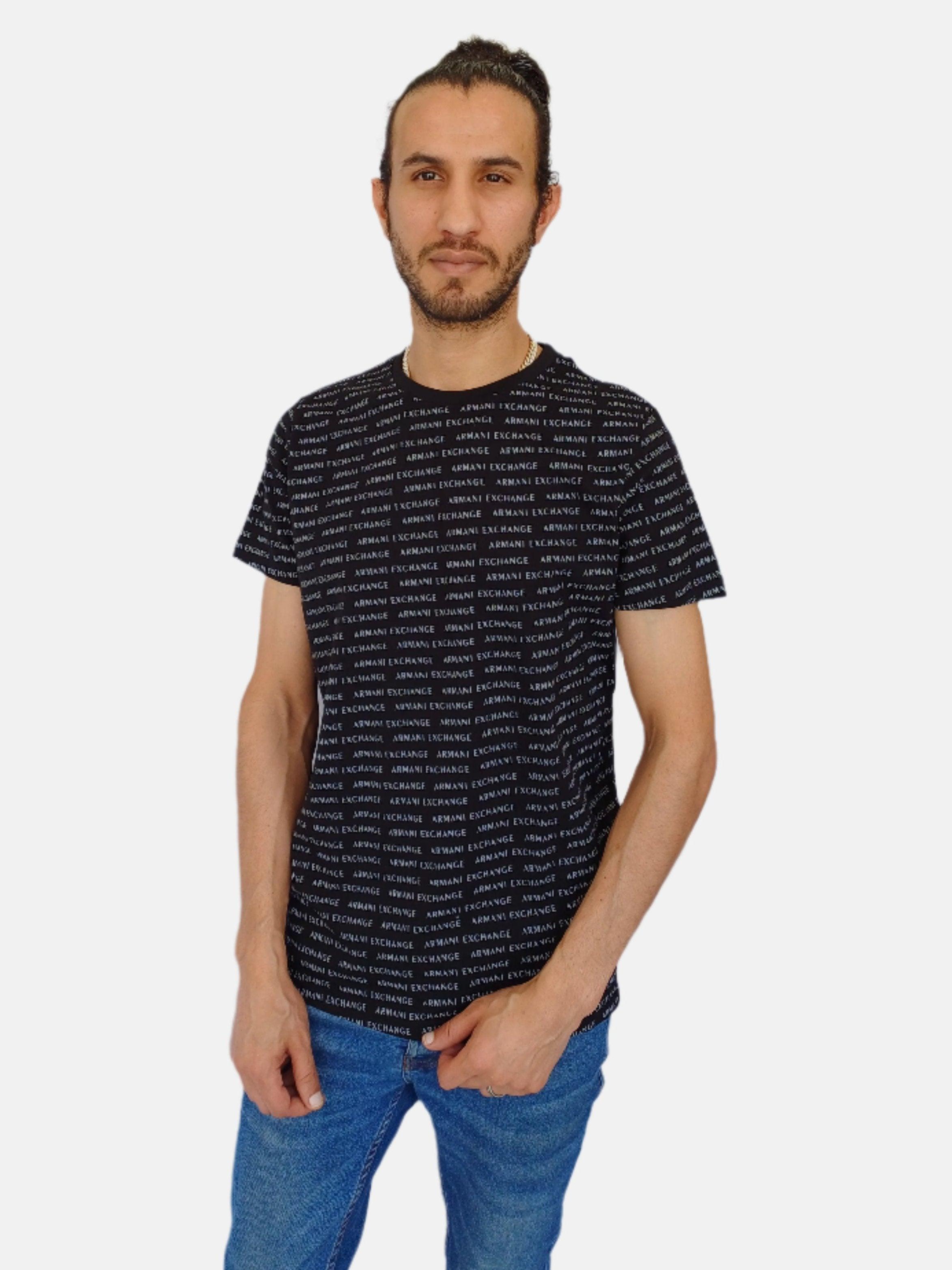 Black Words Printed Armani Exchange