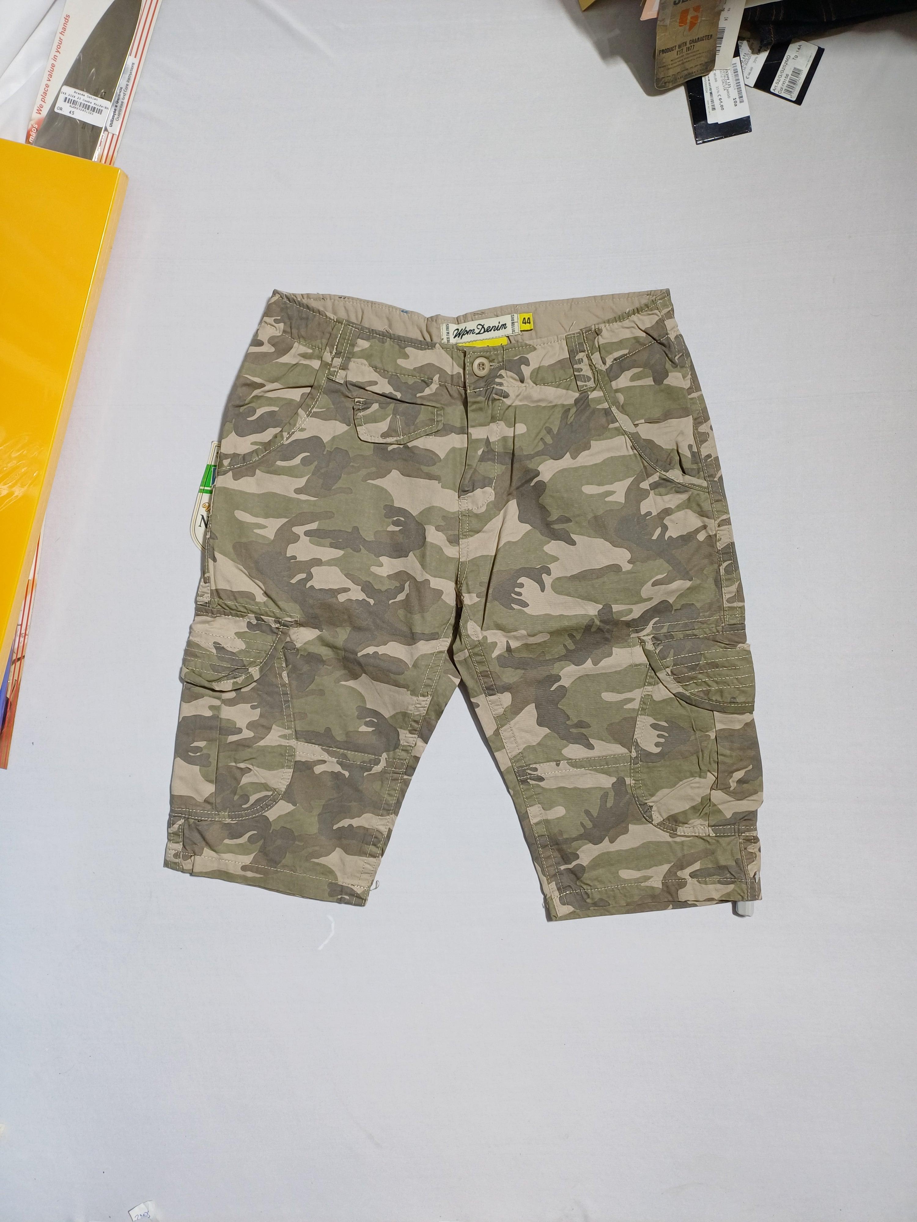 WPM GREEN-44 BOY CARGO SHORTS 3452